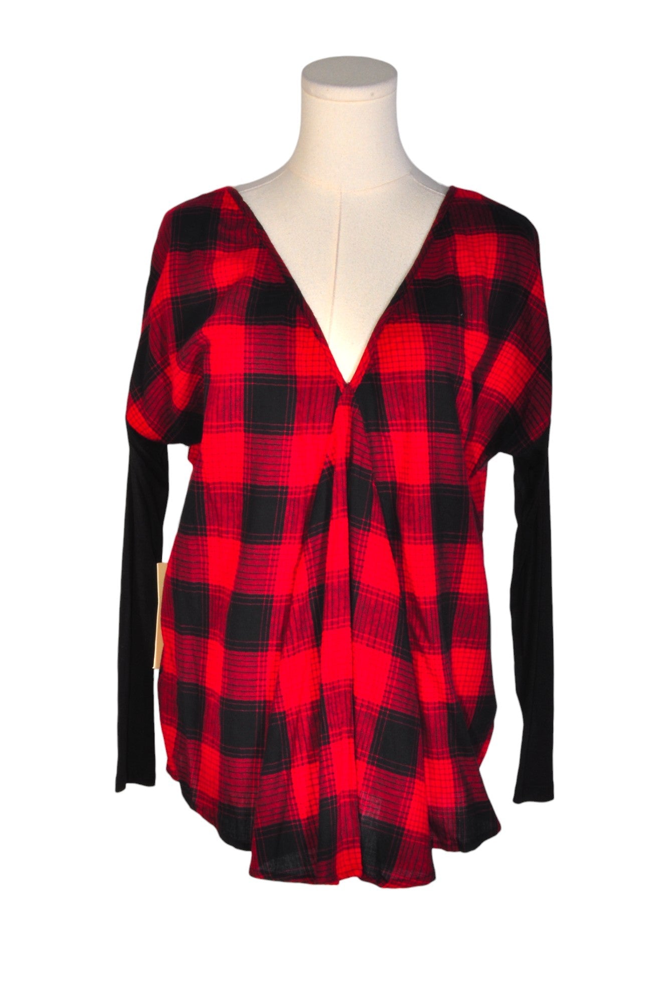Stylish DOUBLE ZERO Red Regular Fit Women's Blouse - Size S
