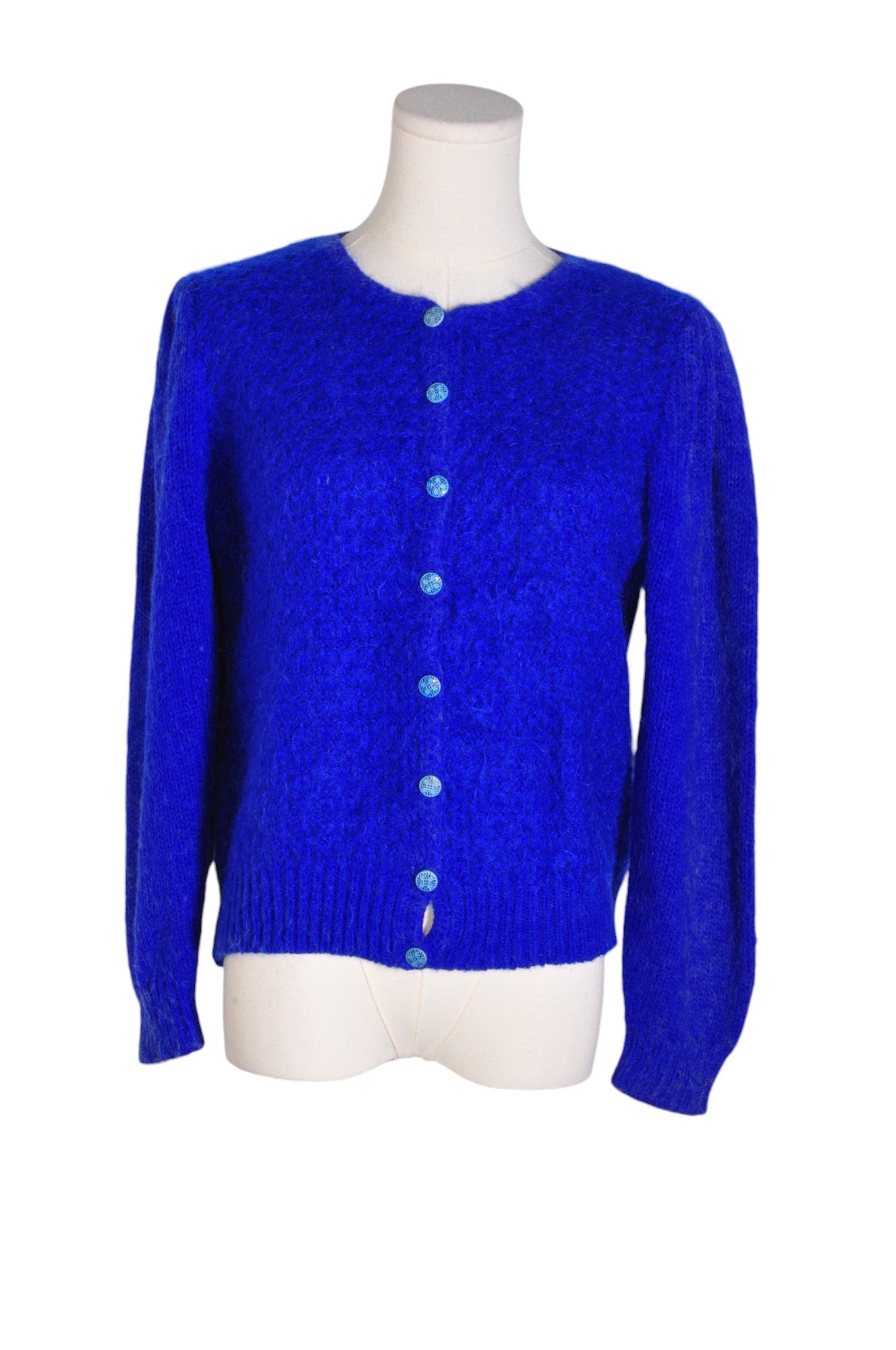 Stylish CHIN CHENG Women's Blue Regular Fit Button - Down Top - Size M