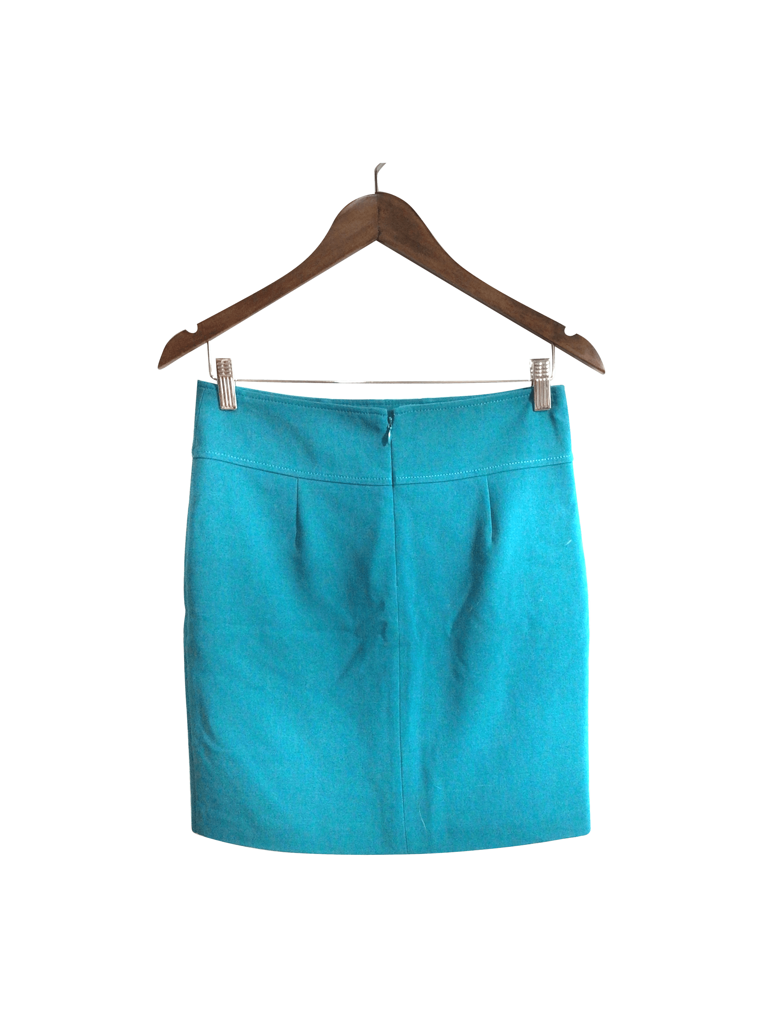 Stylish CHATEAU Blue Regular Fit Women's Casual Mid - thigh Skirt Size 4