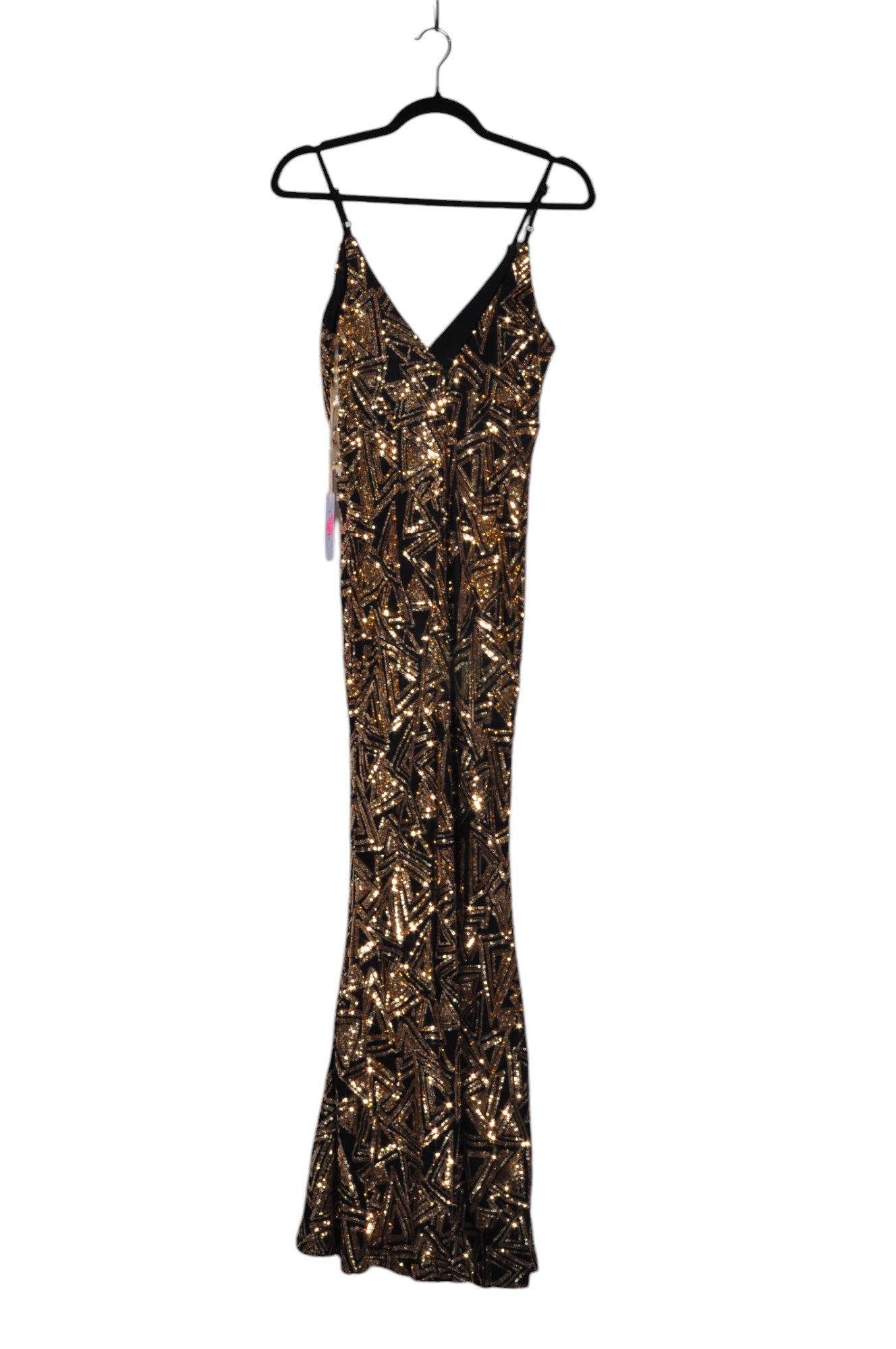 AMY Women's Stunning Black Regular-Fit Maxi Dress - Size S