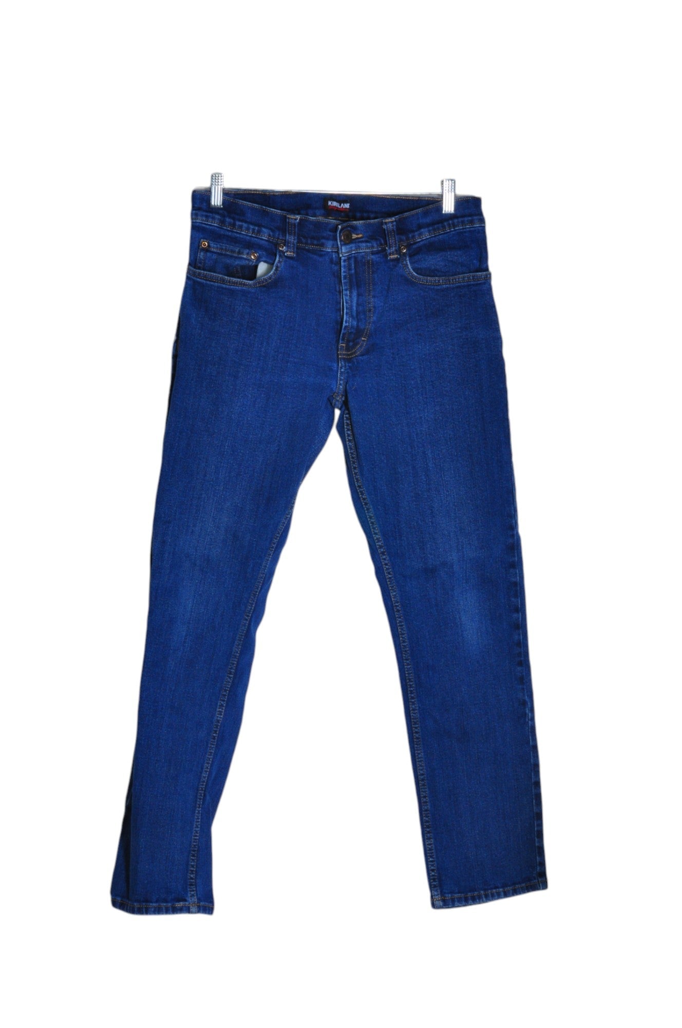 KIRKLAND Stylish Blue Women's Regular Fit Straight-Legged Jeans - Size 32