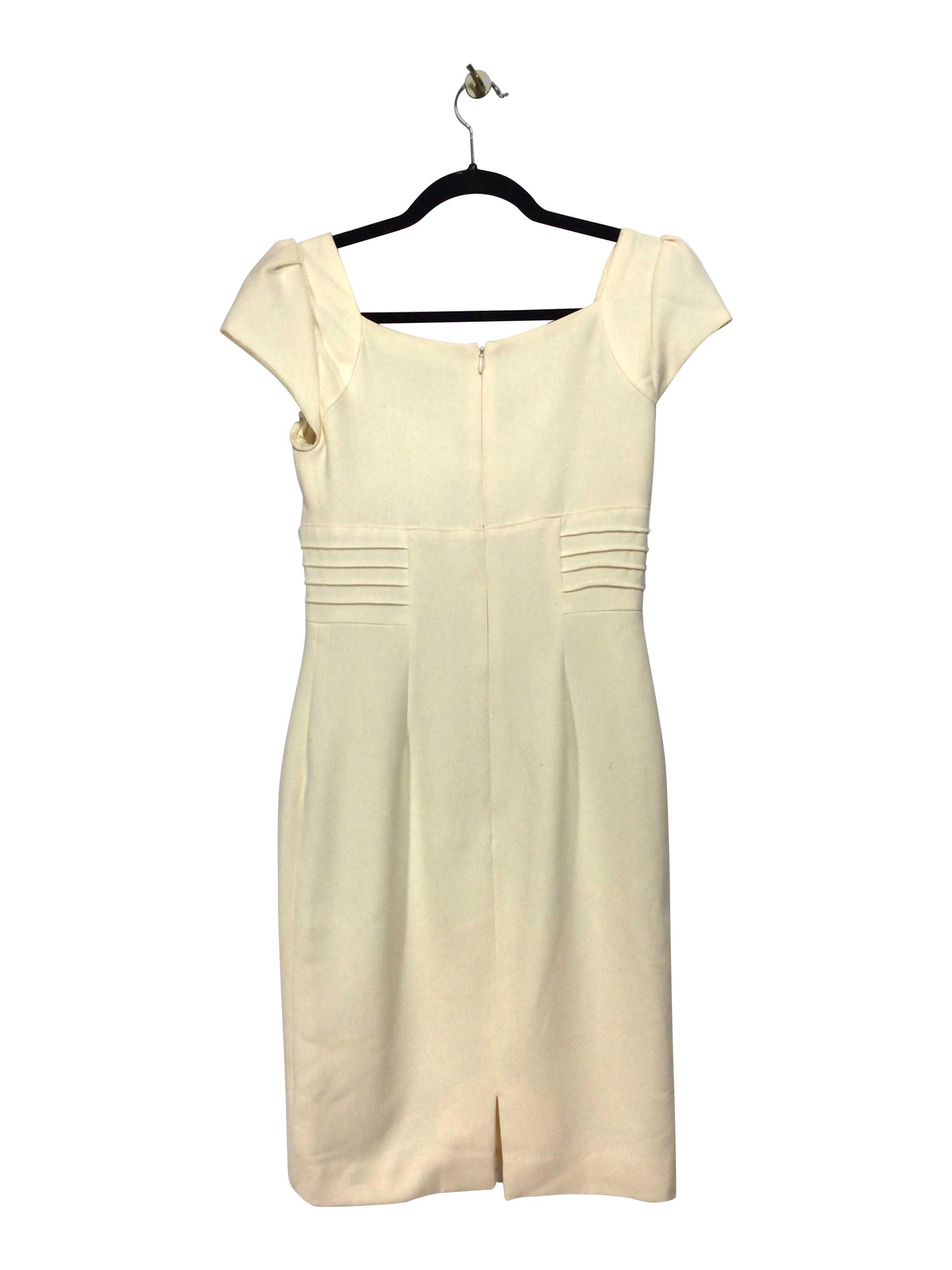 SANDRA ANGELOZZI Stylish Regular Fit White Midi Dress - Size 34