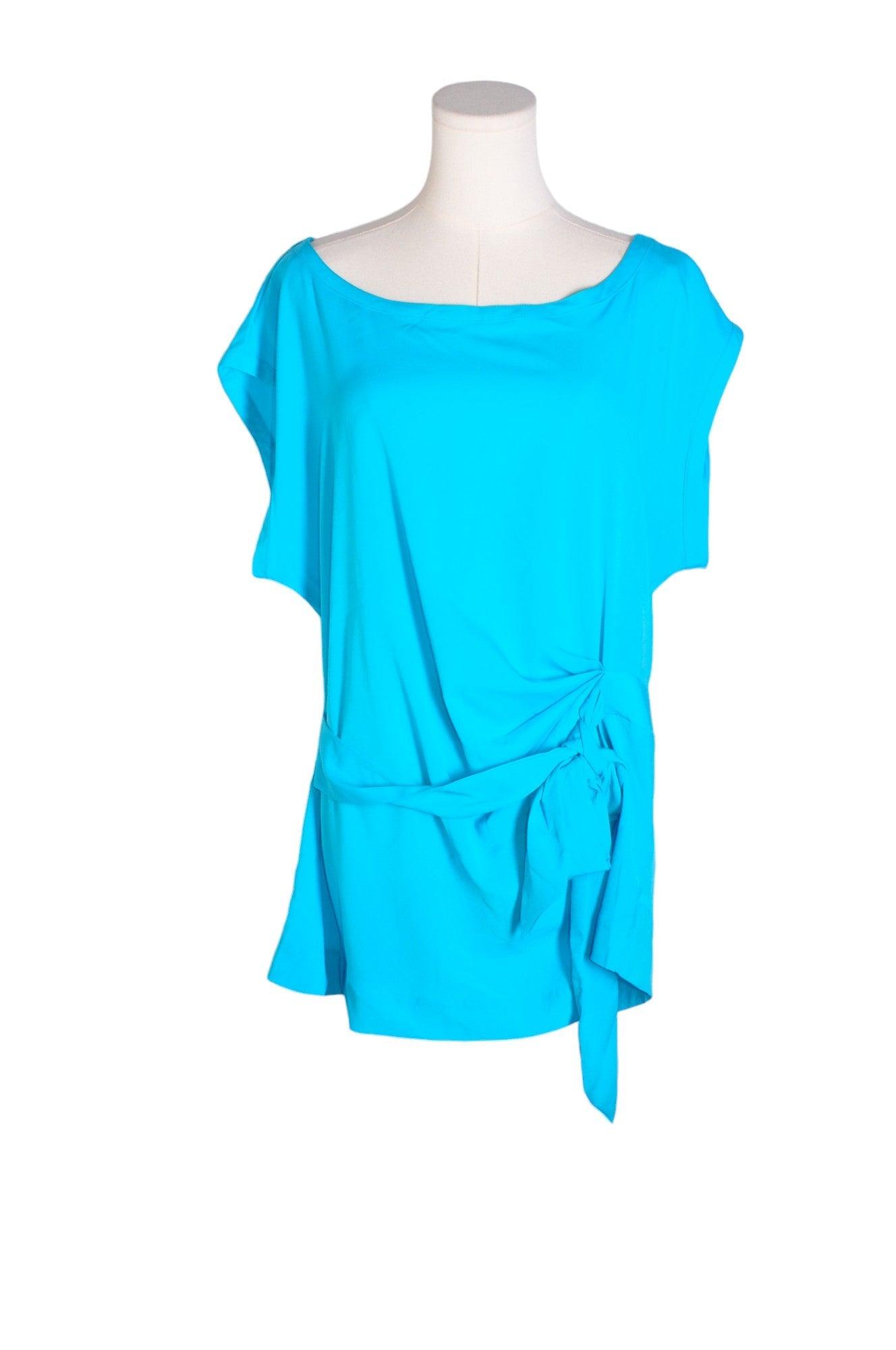 Stylish NEW YORK & COMPANY Women's Regular Fit Blue Blouse - Size XL
