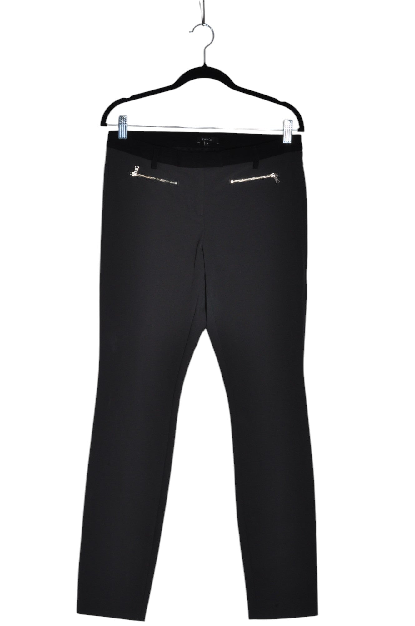 RW&CO Stylish Women's Regular Fit Black Work Pants - Size 8