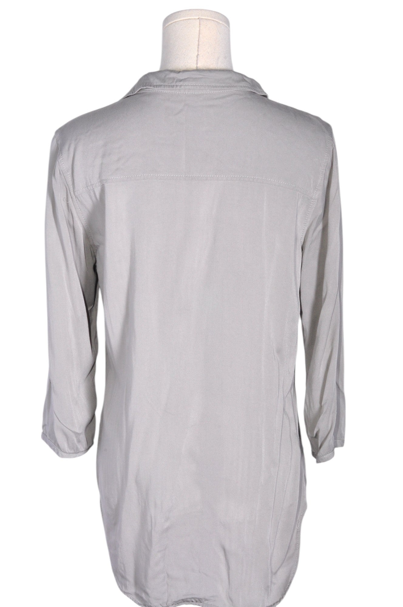 Stylish SANDWICH Women's Gray Regular Fit Button Down Top - Size 38