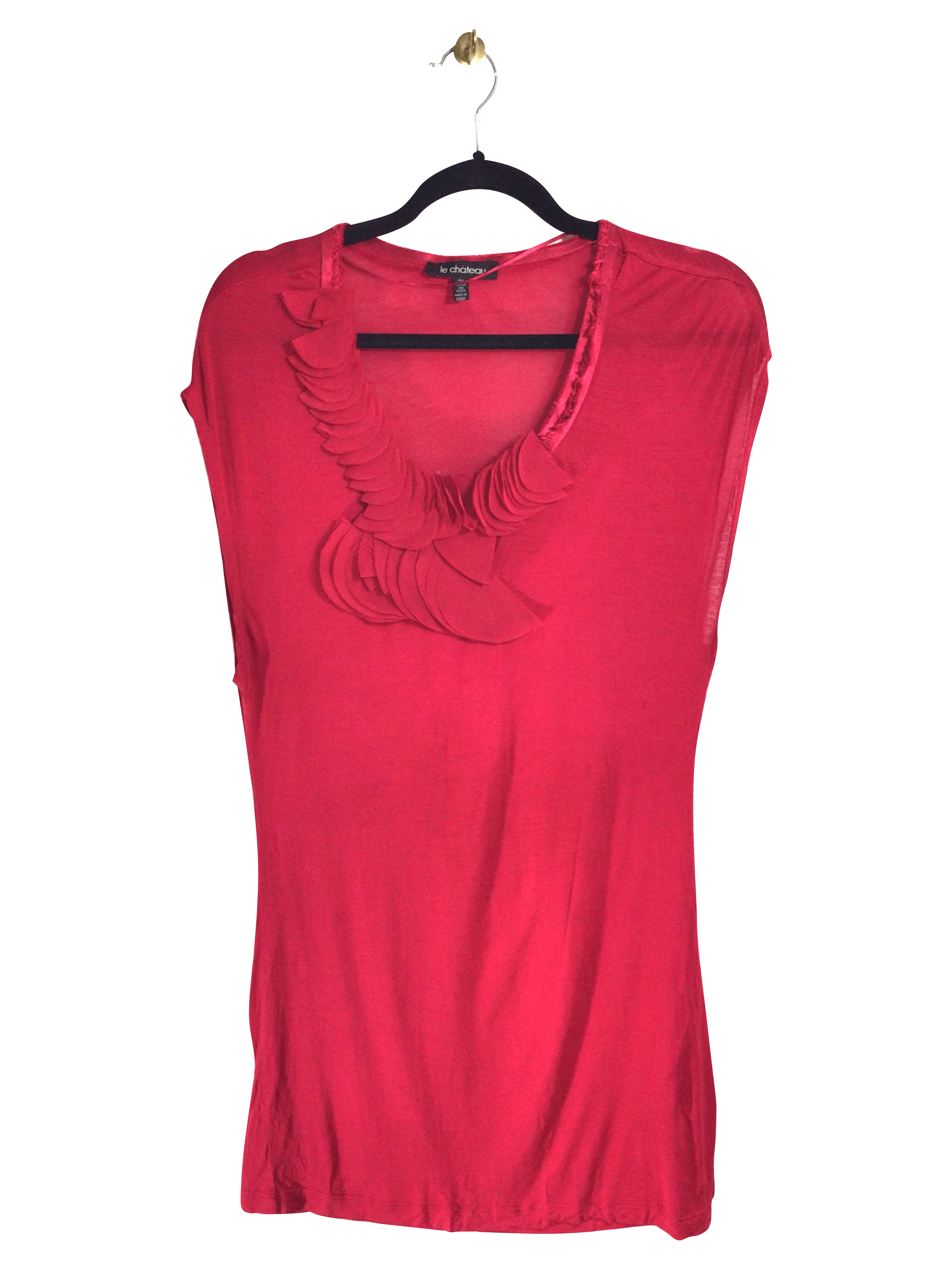 Stylish CHATEAU Second - Hand Pink Women's Regular - Fit Blouse - Size S