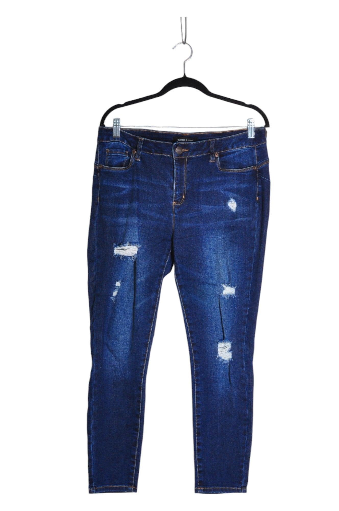 BLUENOTES Stylish Women's Blue Regular-Fit Straight-Legged Jeans - Size L