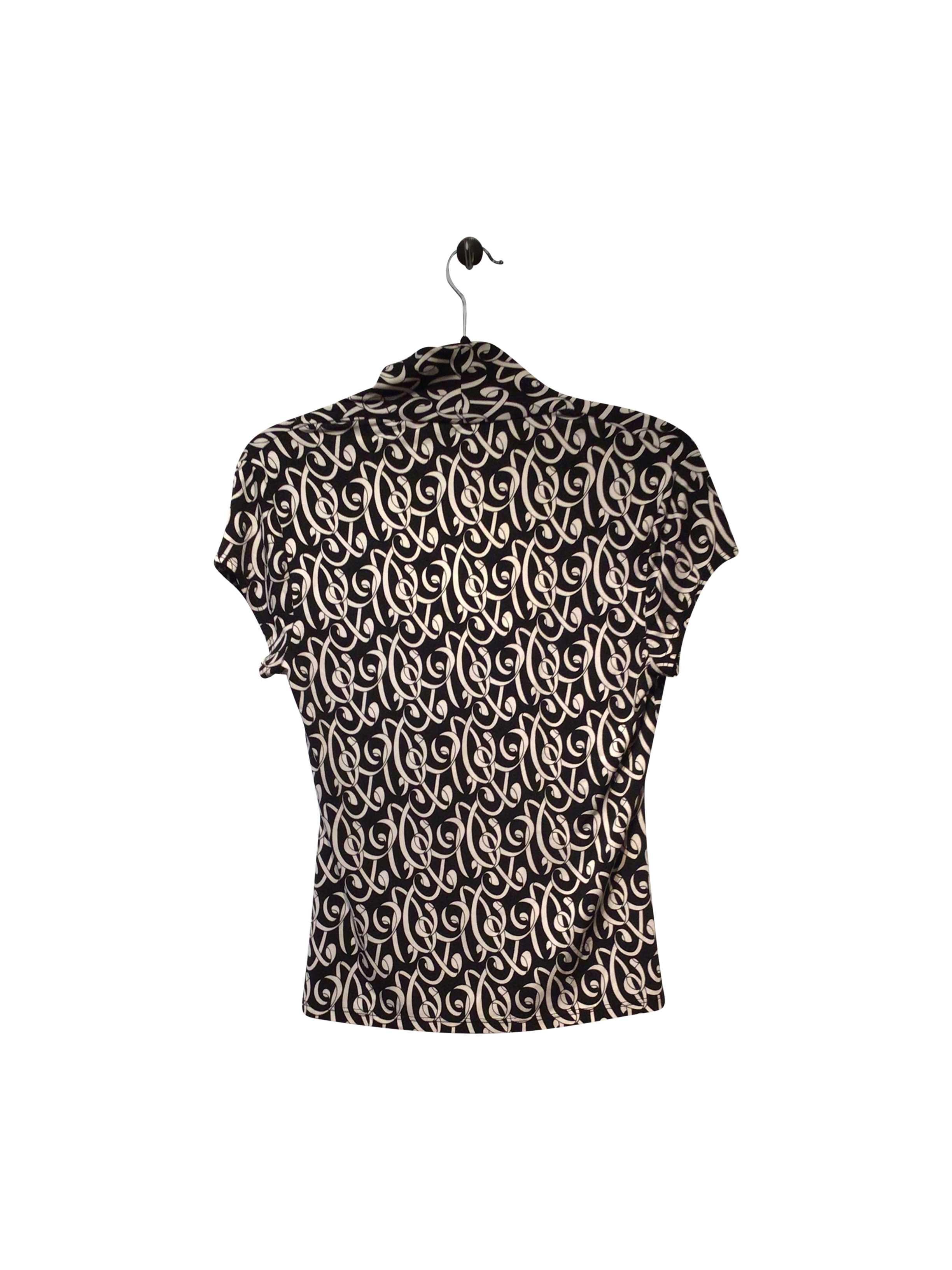 CLEO Stylish Regular Fit Black Blouse - Size S