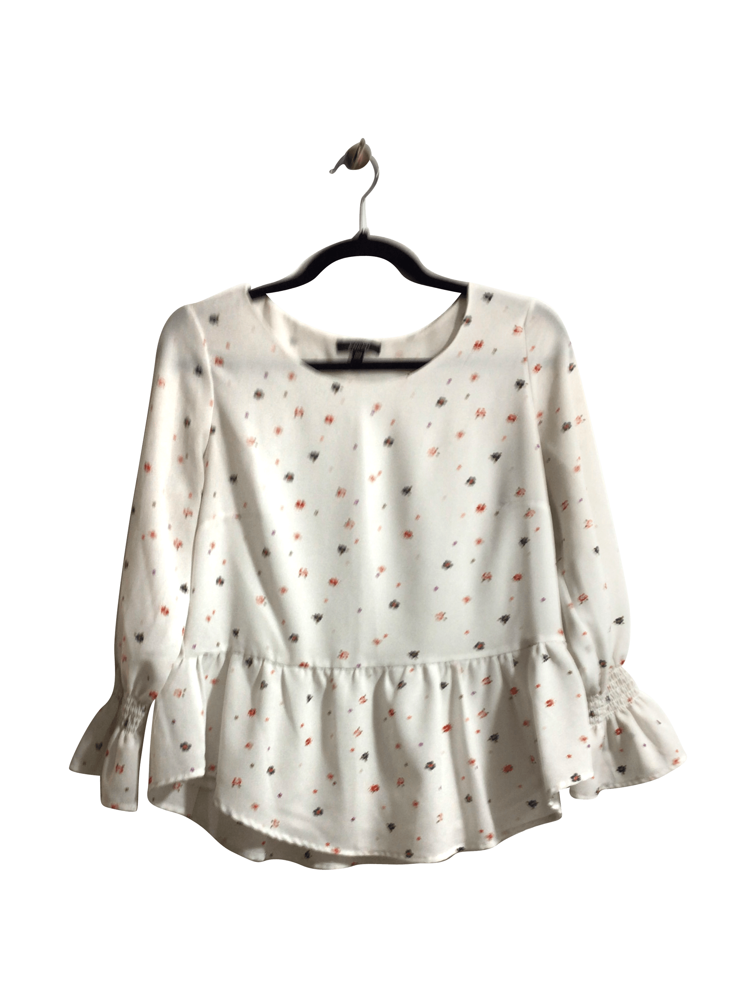 RW&CO Women's White Regular-Fit Blouses - Size M