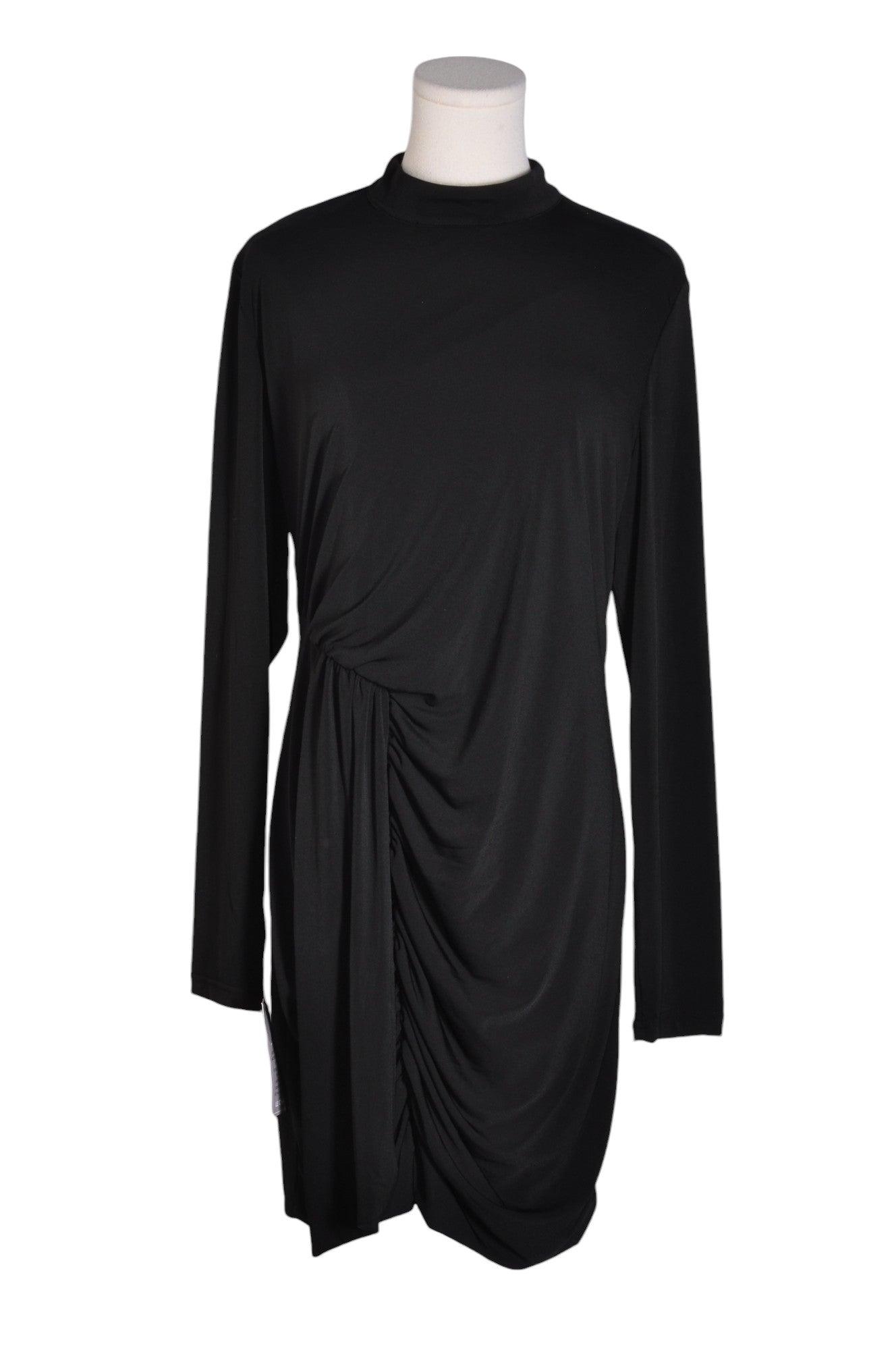 Stylish CHATEAU Women's Black XL Regular Fit Shirt Dress