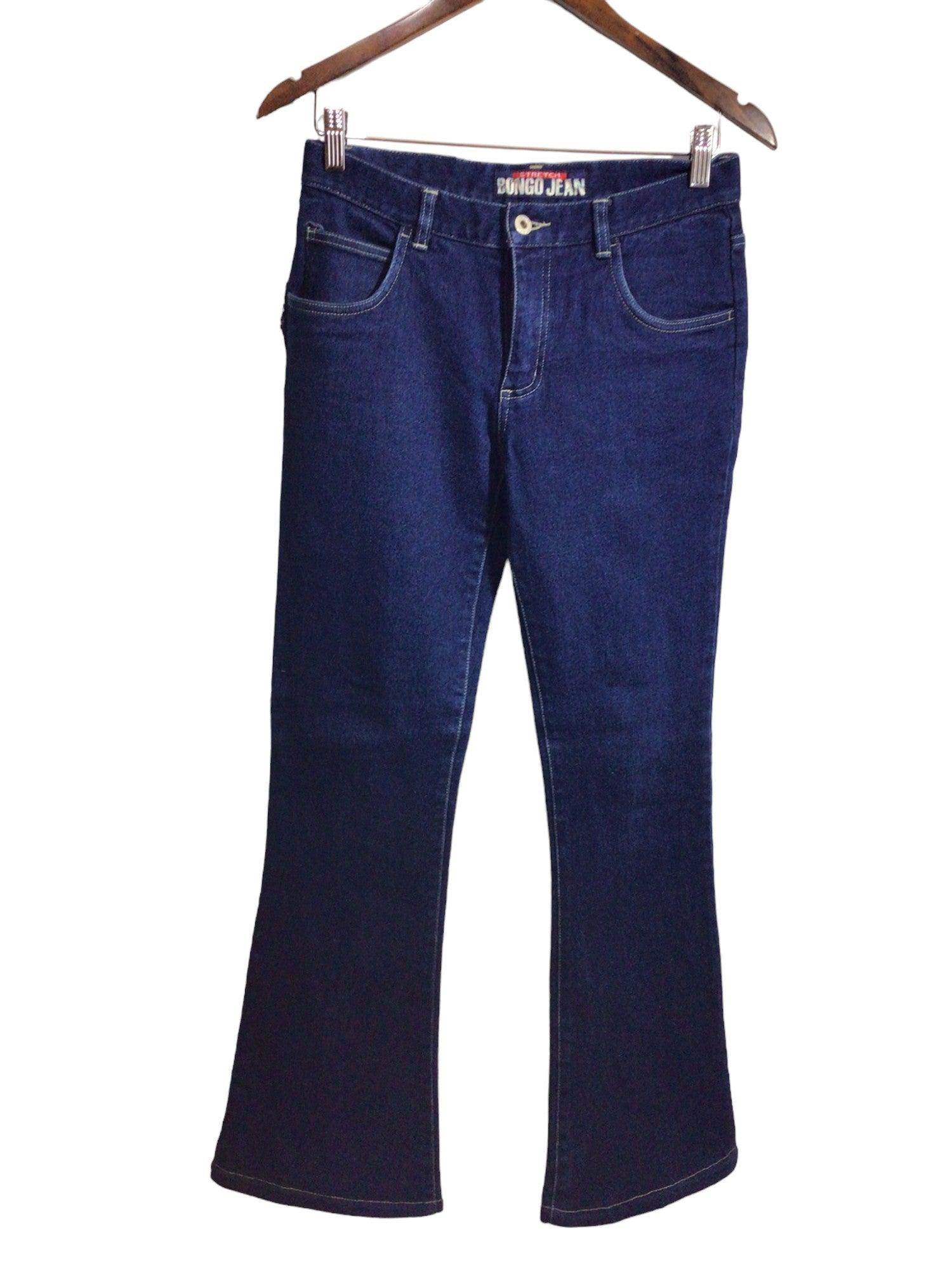 BONGO JEANS Stylish Women's Blue Straight-Legged Regular Fit Jeans - Size 7