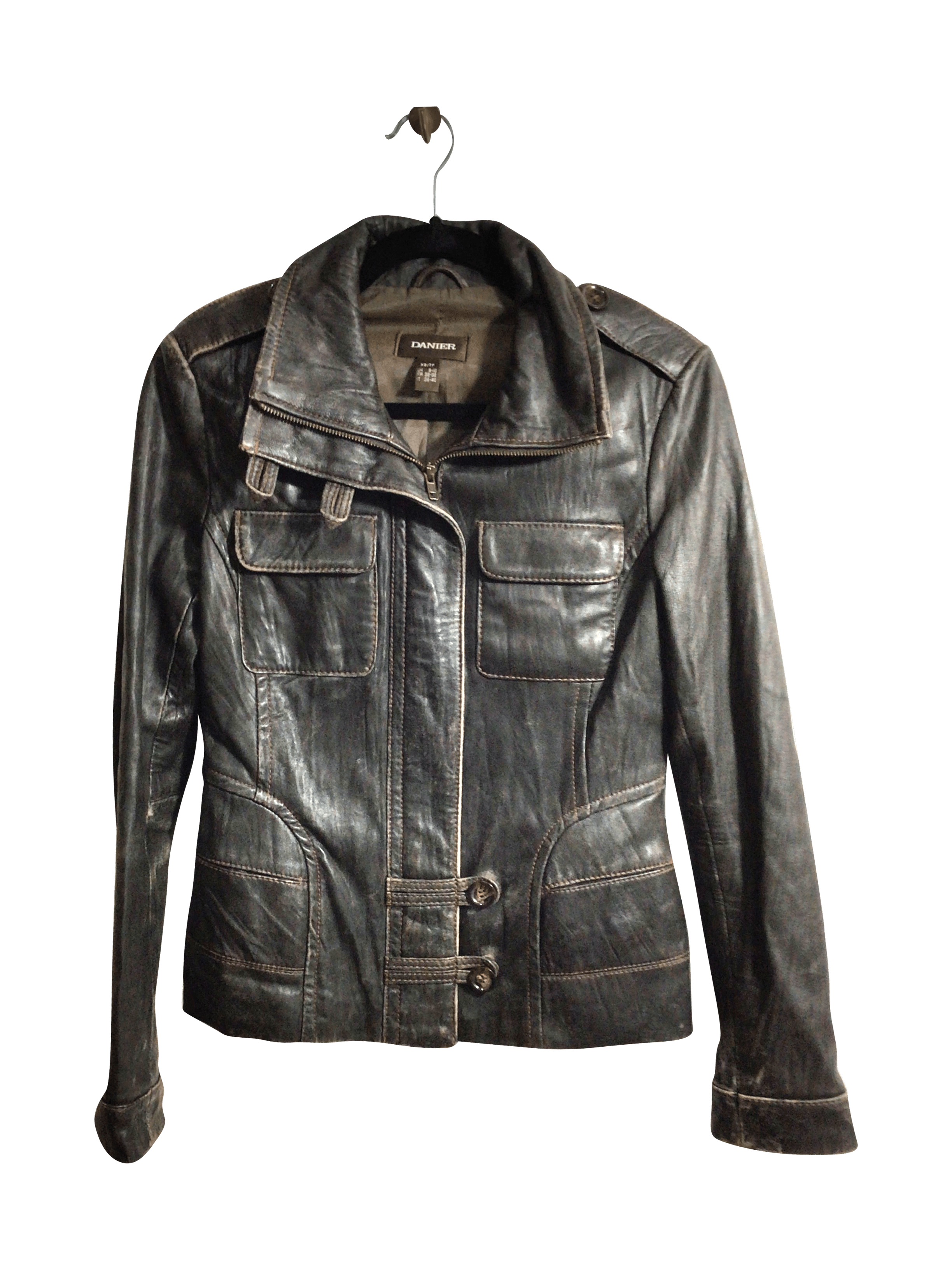 Stylish DANIER Women's Brown Regular Fit Coats - Size XS