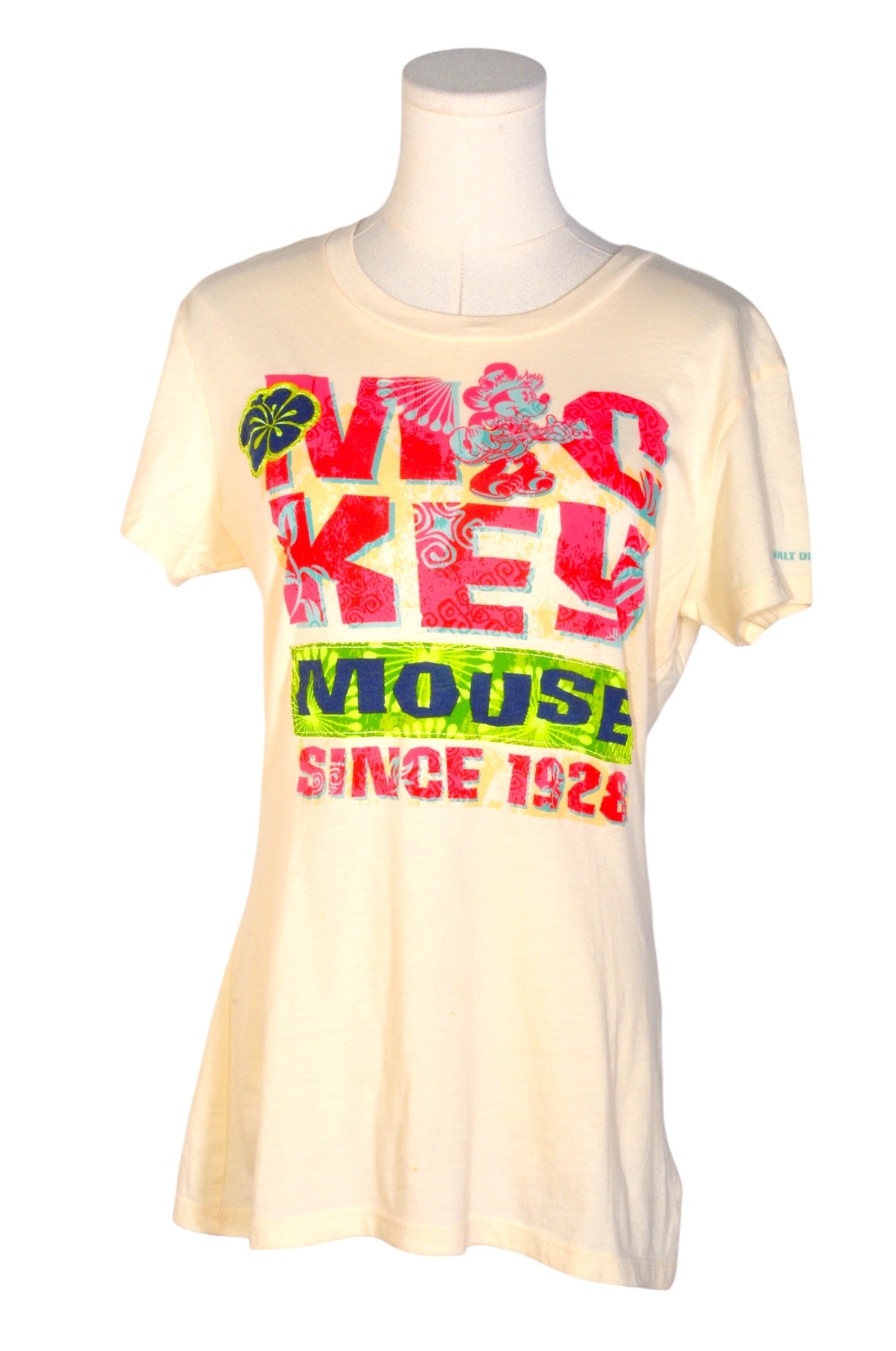 Gorgeous DISNEY Women's Regular Fit Beige T-Shirt - Size L