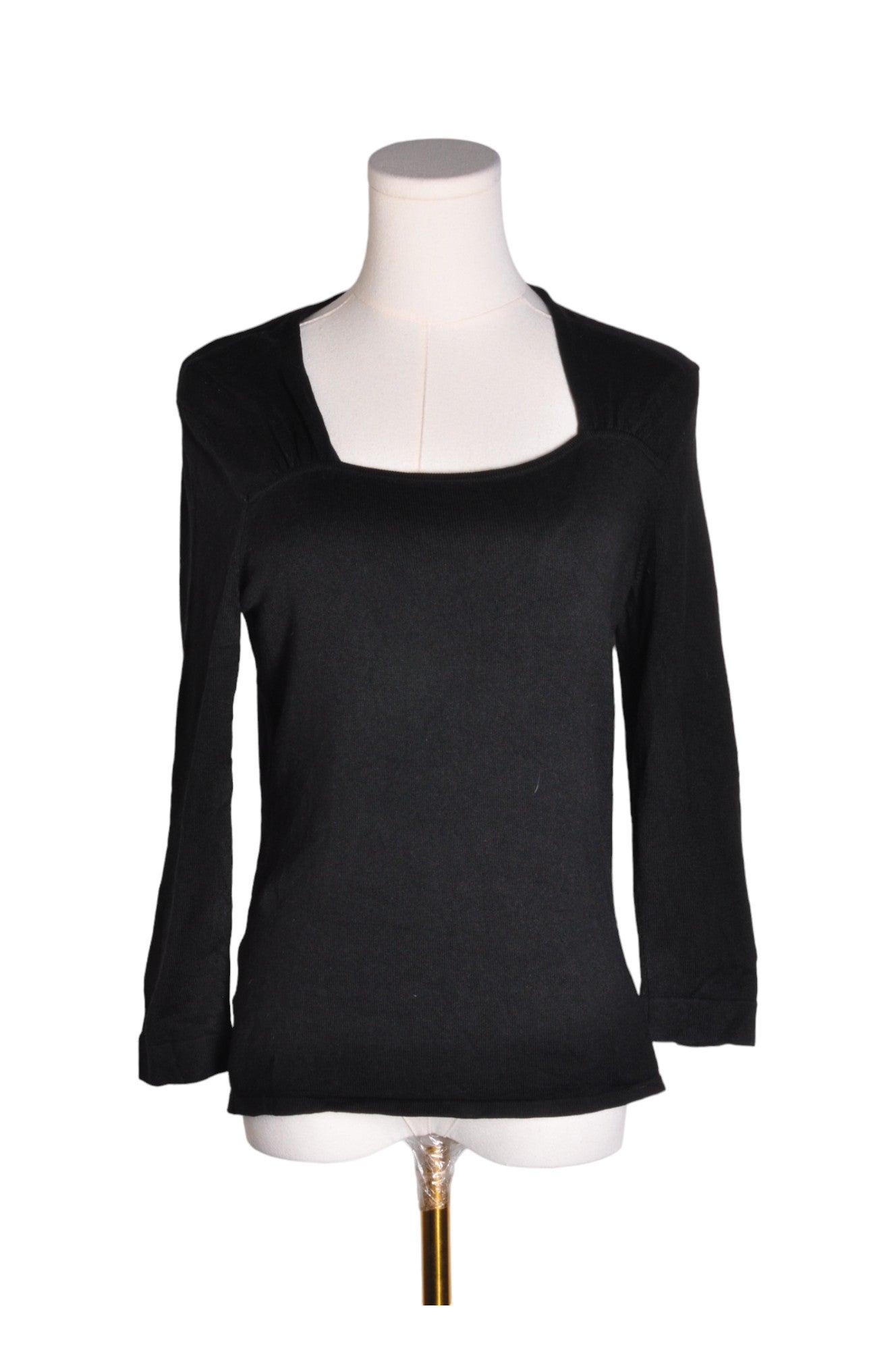 ANN TAYLOR Stylish Women's Black Regular-Fit Blouse - Size S