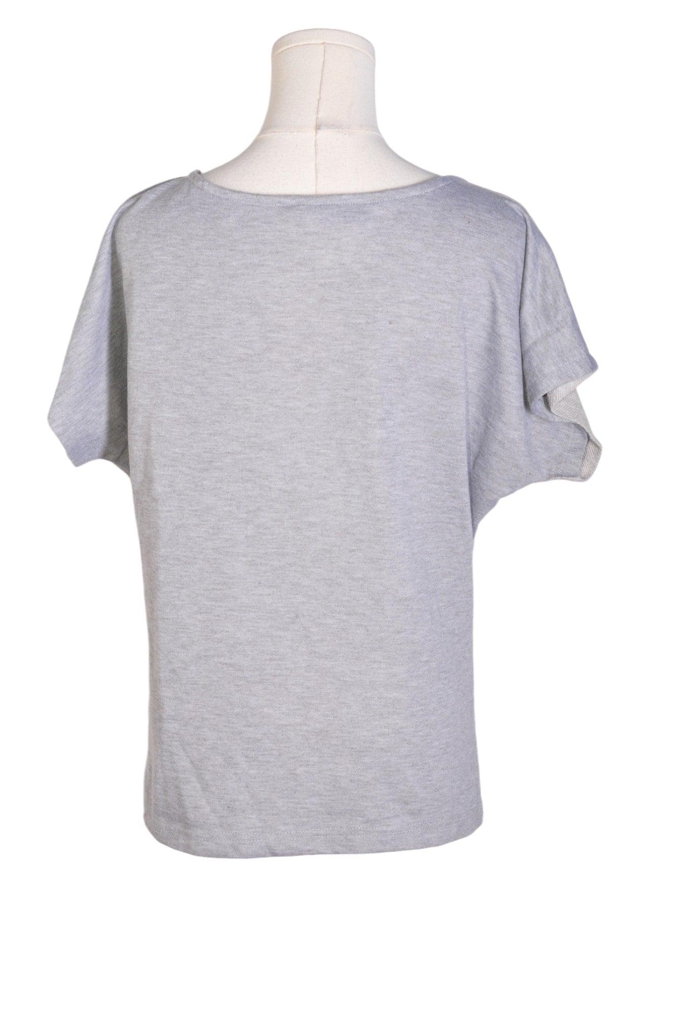 Stylish SAGA Women's Gray Regular Fit T-Shirt - Size S