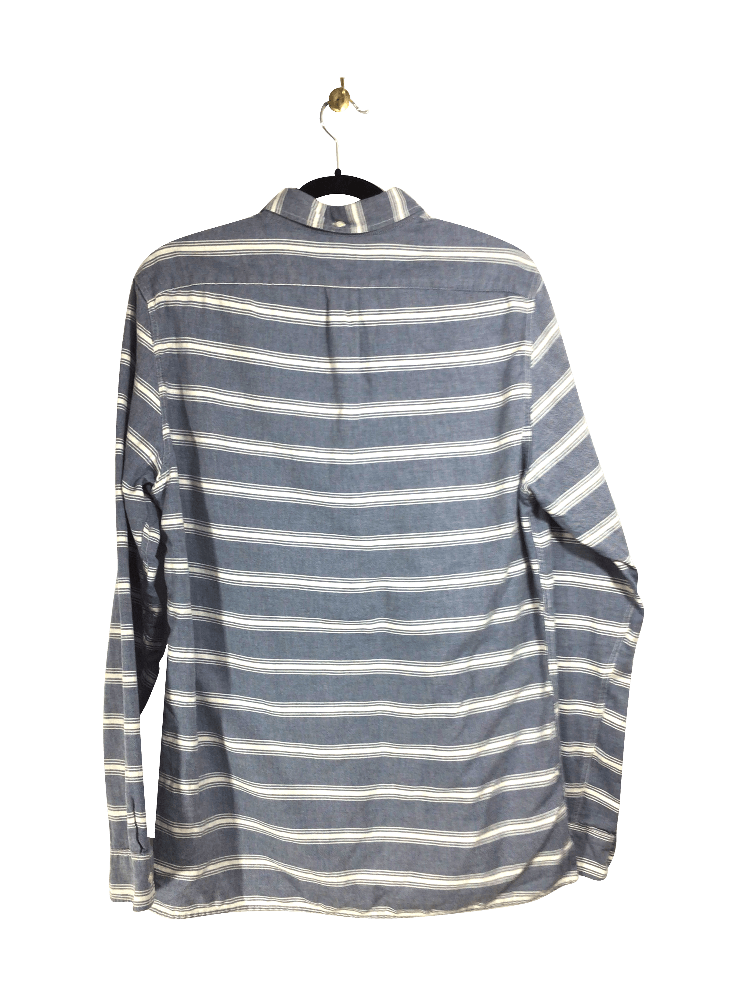 J. CREW Men's Stylish Regular-Fit Blue Long-Sleeve T-Shirt - Size M