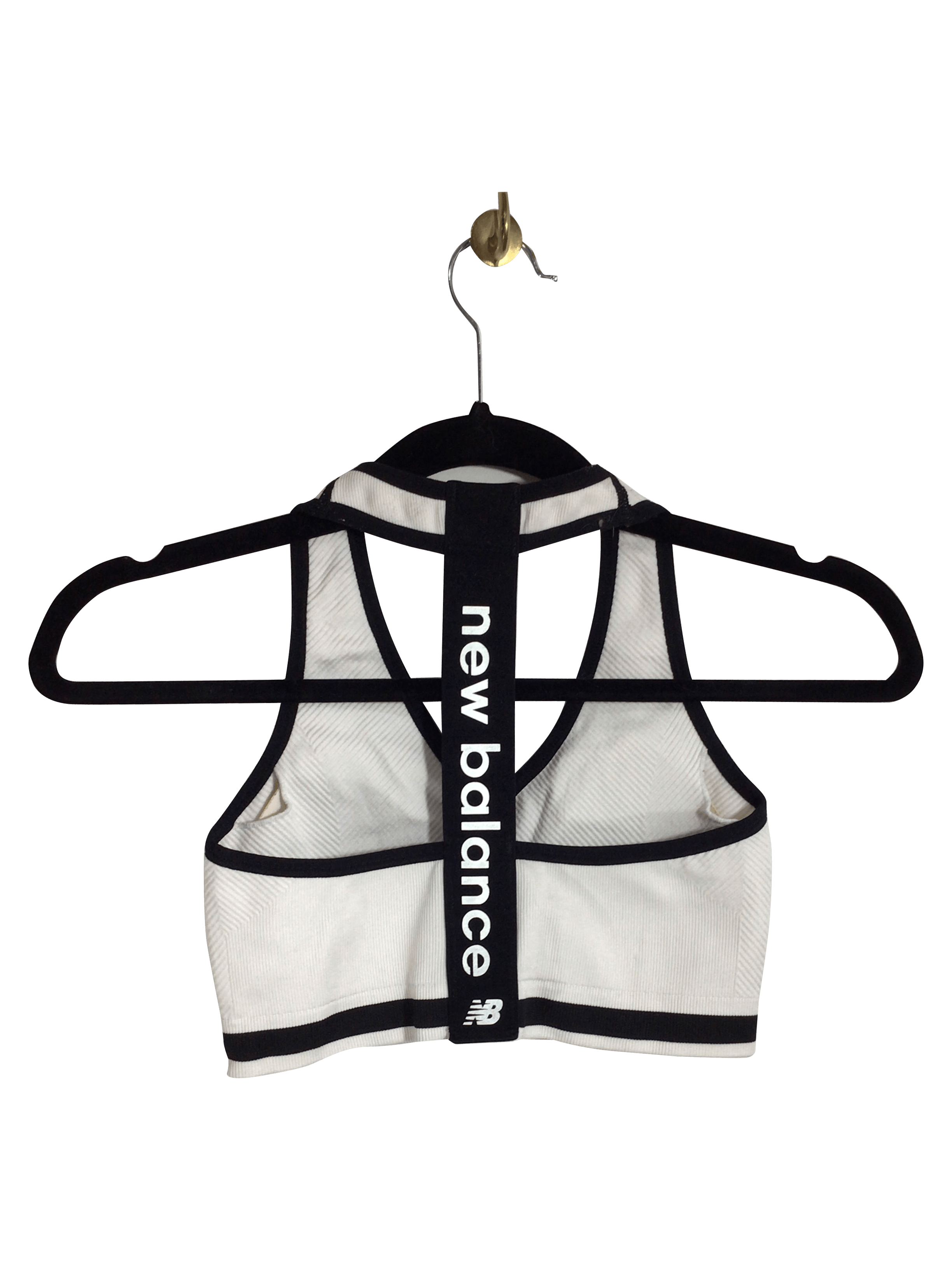 NEW BALANCE Women's High - Performance White XS Regular - Fit Activewear Sports Bras