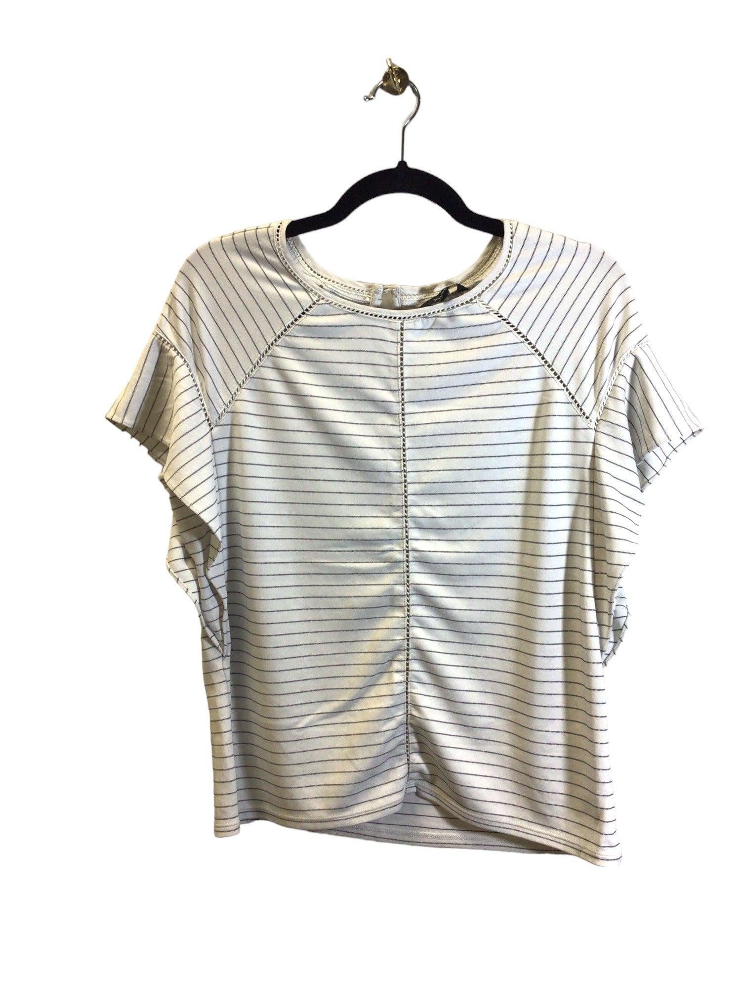 RW&CO Stylish White Regular-Fit Women's Blouses - Size S