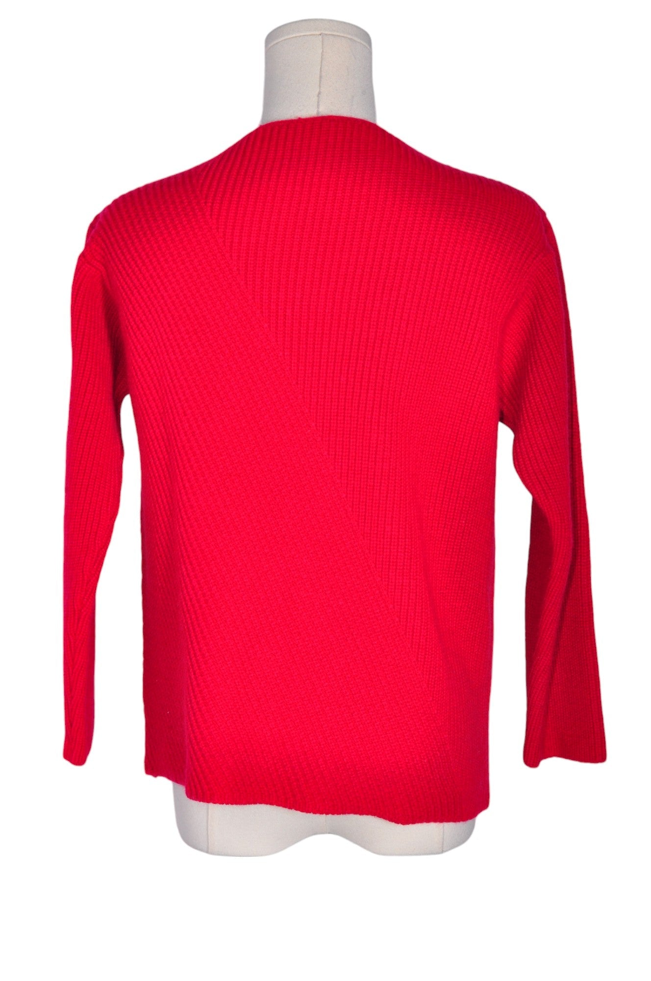 Stylish SAINT MICHAEL Women's Red Regular Fit Sweater - Size 10