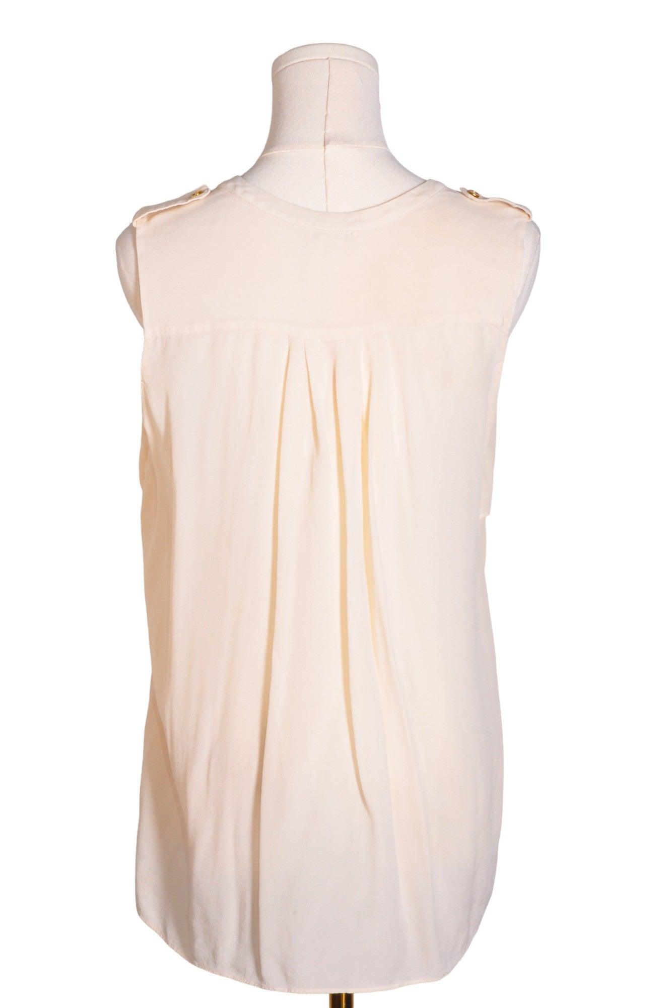 CLUB MONACO Stylish Women's White Regular-Fit Blouses - Size S