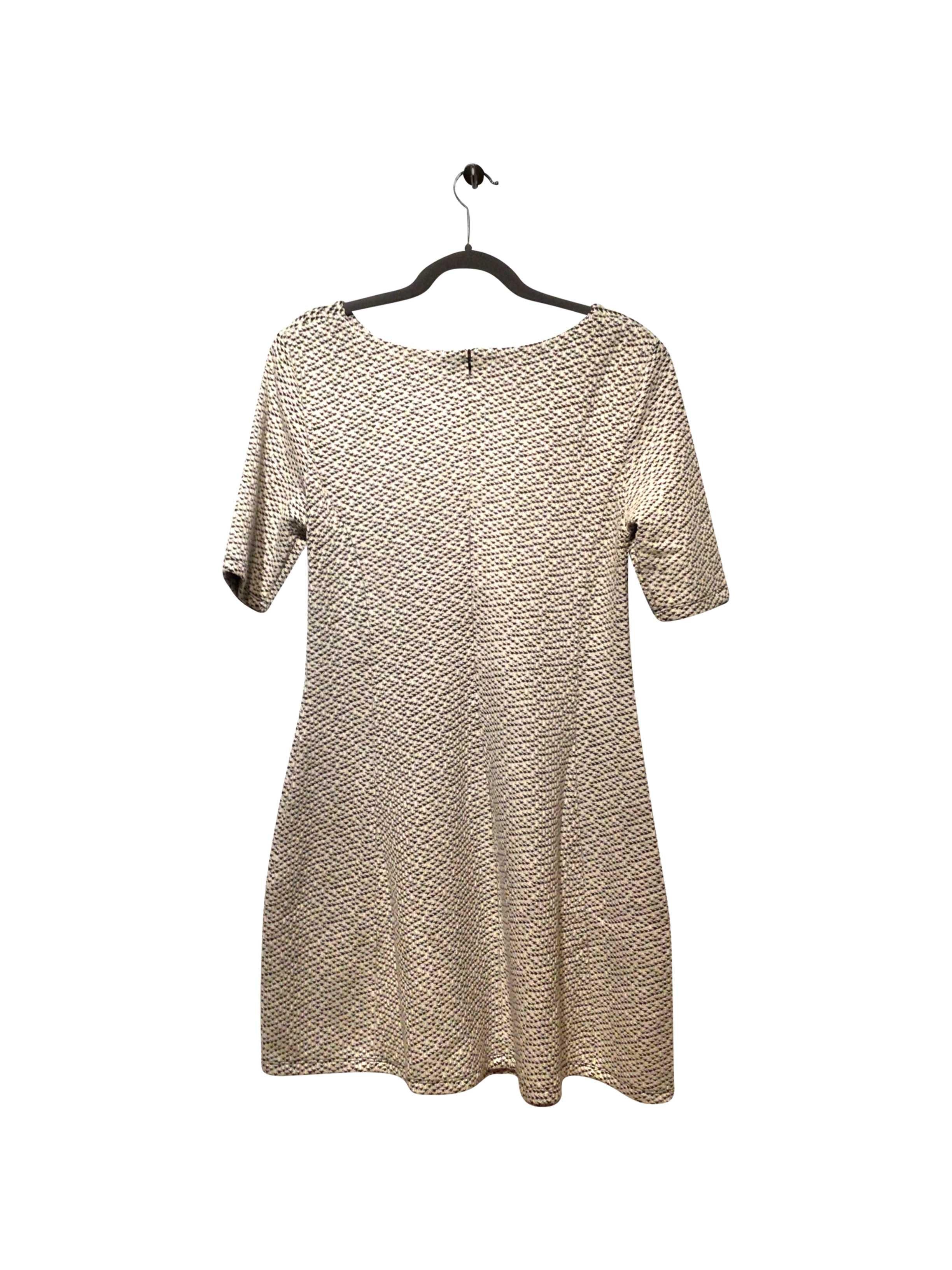 COCO & TASHI Stylish Regular Fit White Shift Dress - Size L