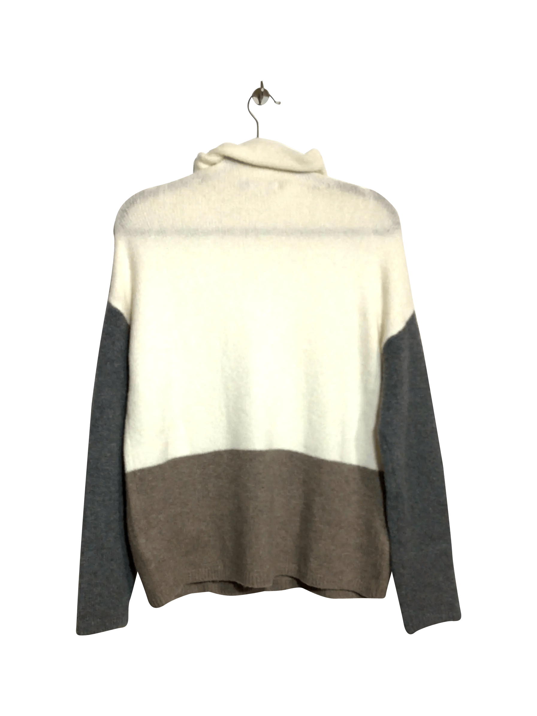 C&C CALIFORNIA Stylish Regular Fit White Turtleneck Top - Size L