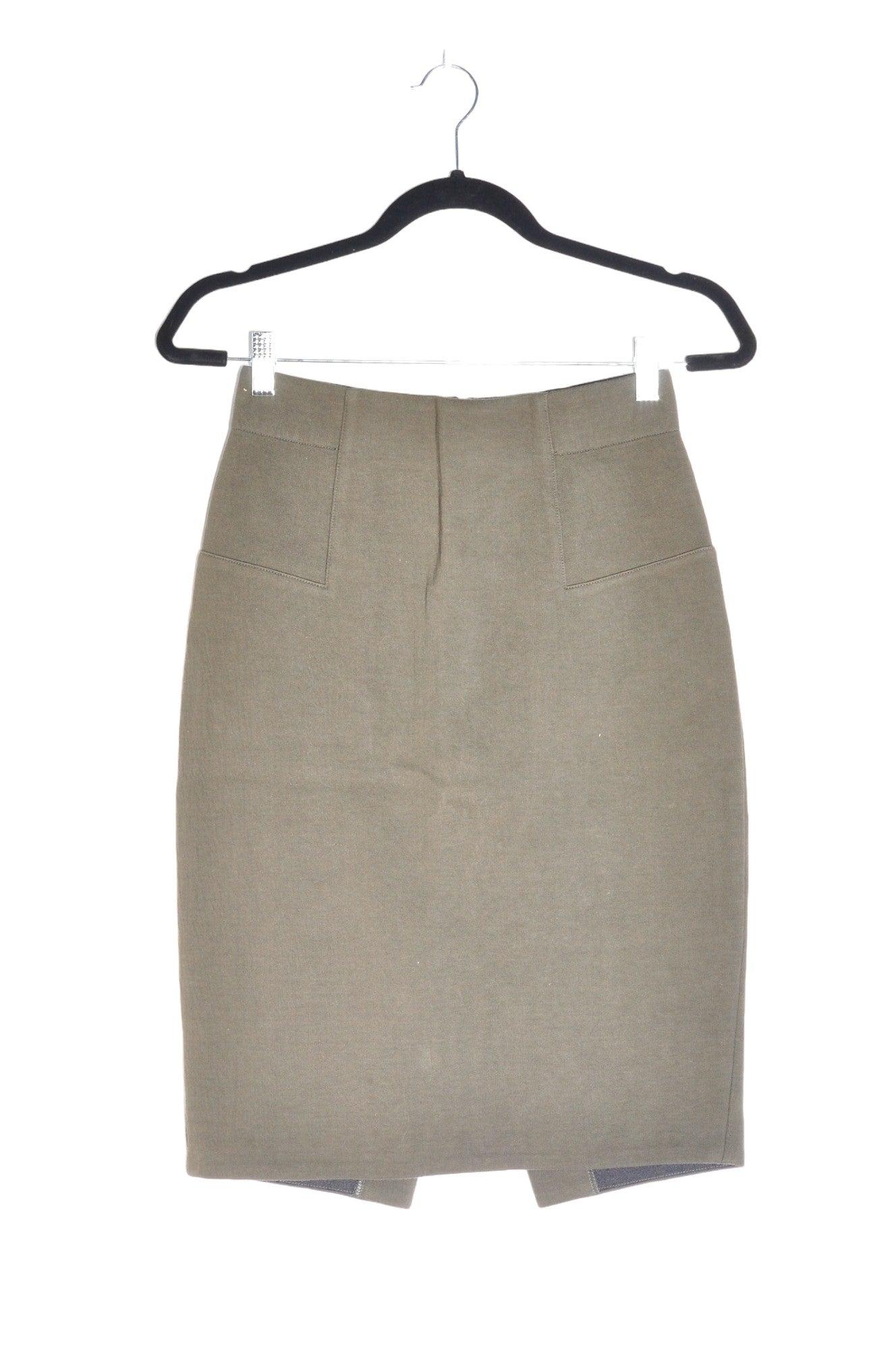 JUDITH & CHARLES Stylish Women's Regular Fit Green Pencil Skirt - Size 2