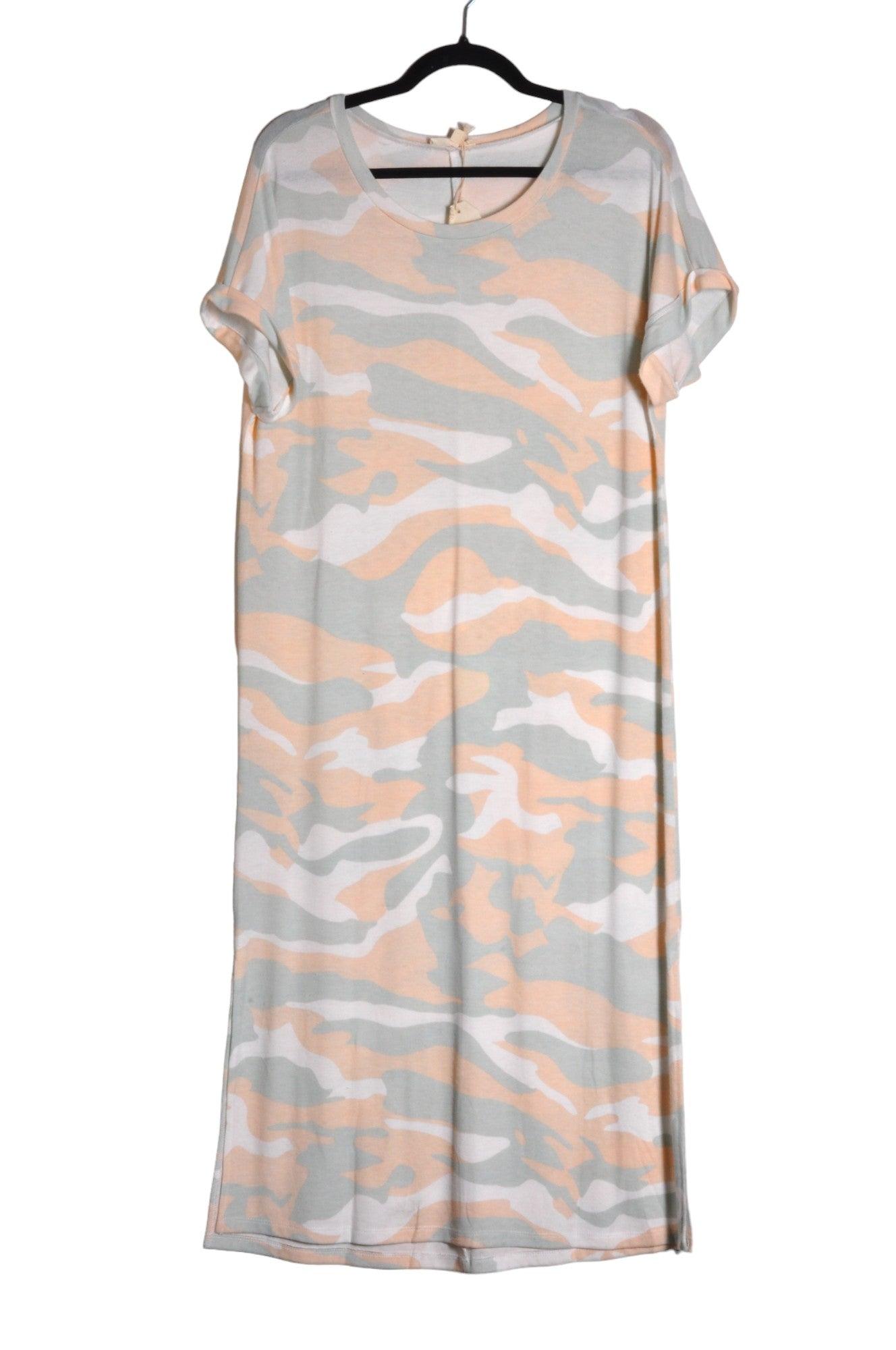 MYSTREE Stylish Women's Gray Regular-Fit Shirt Dress - Size L