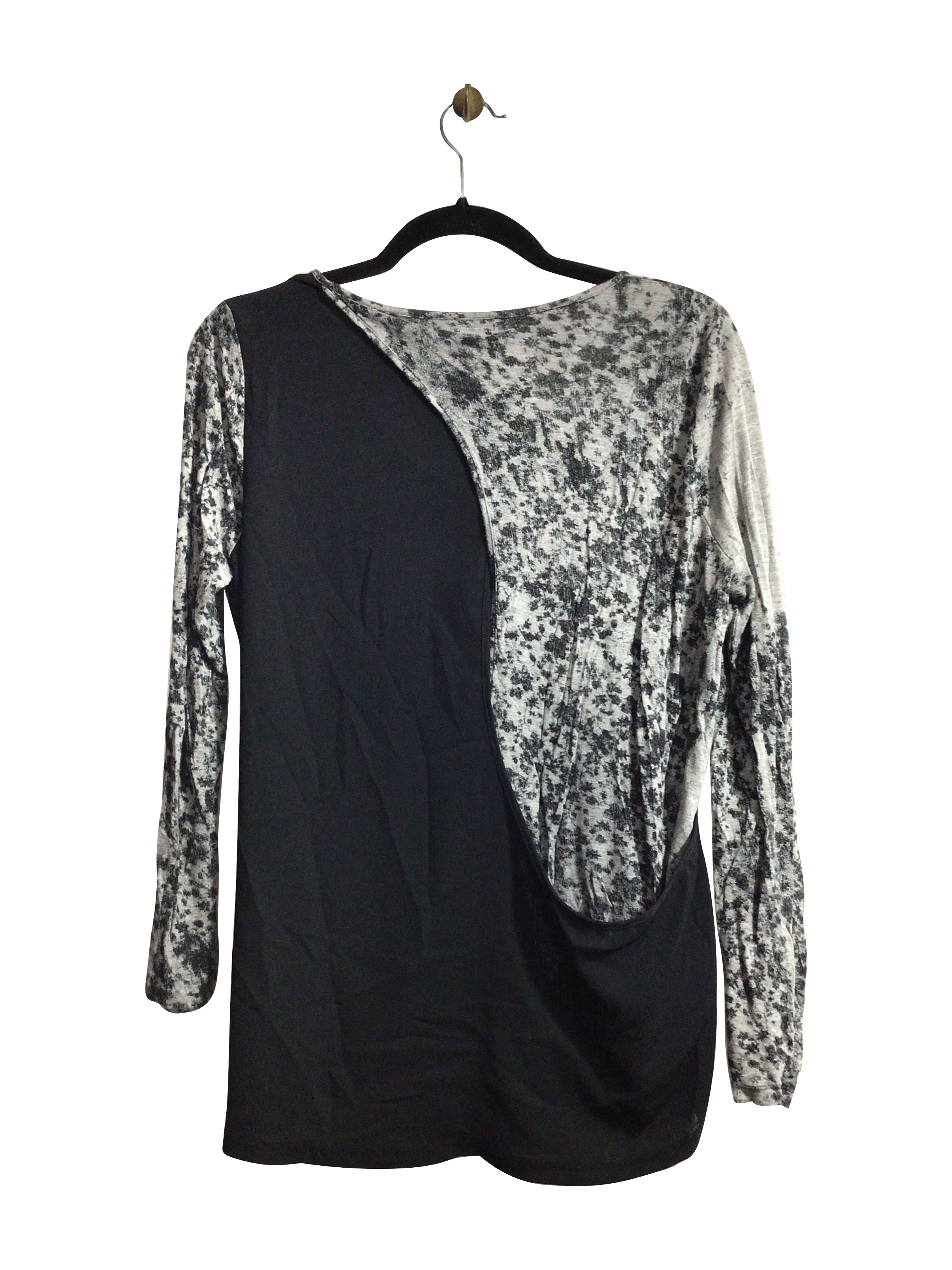 DKNY Stylish Gray Regular - fit Women's Blouse in Size L