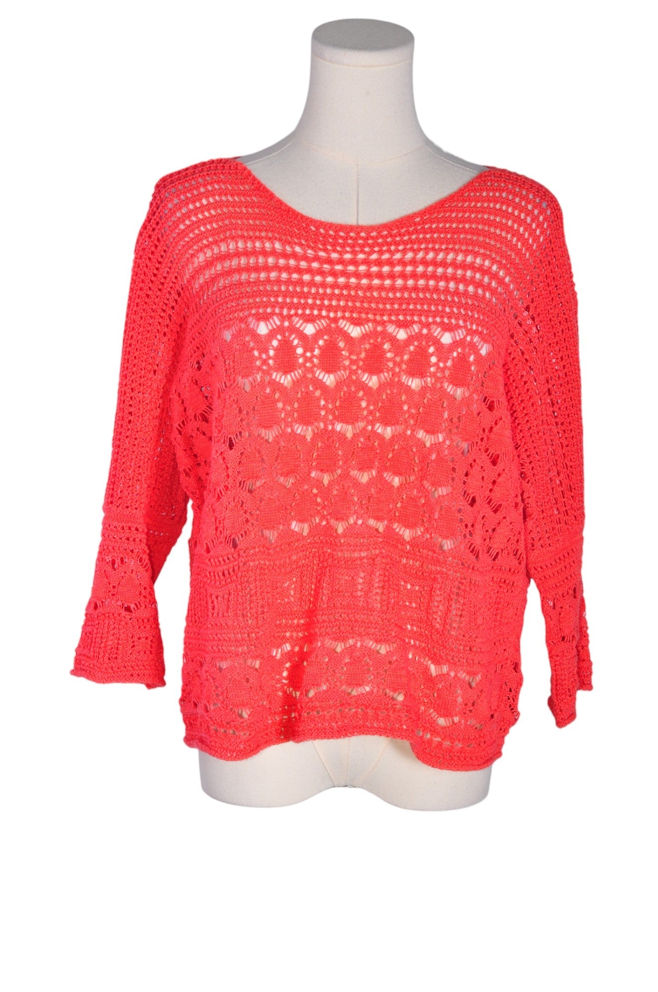 Stylish NIC + ZOE Women's Regular Fit Red Knit Tops - Size M
