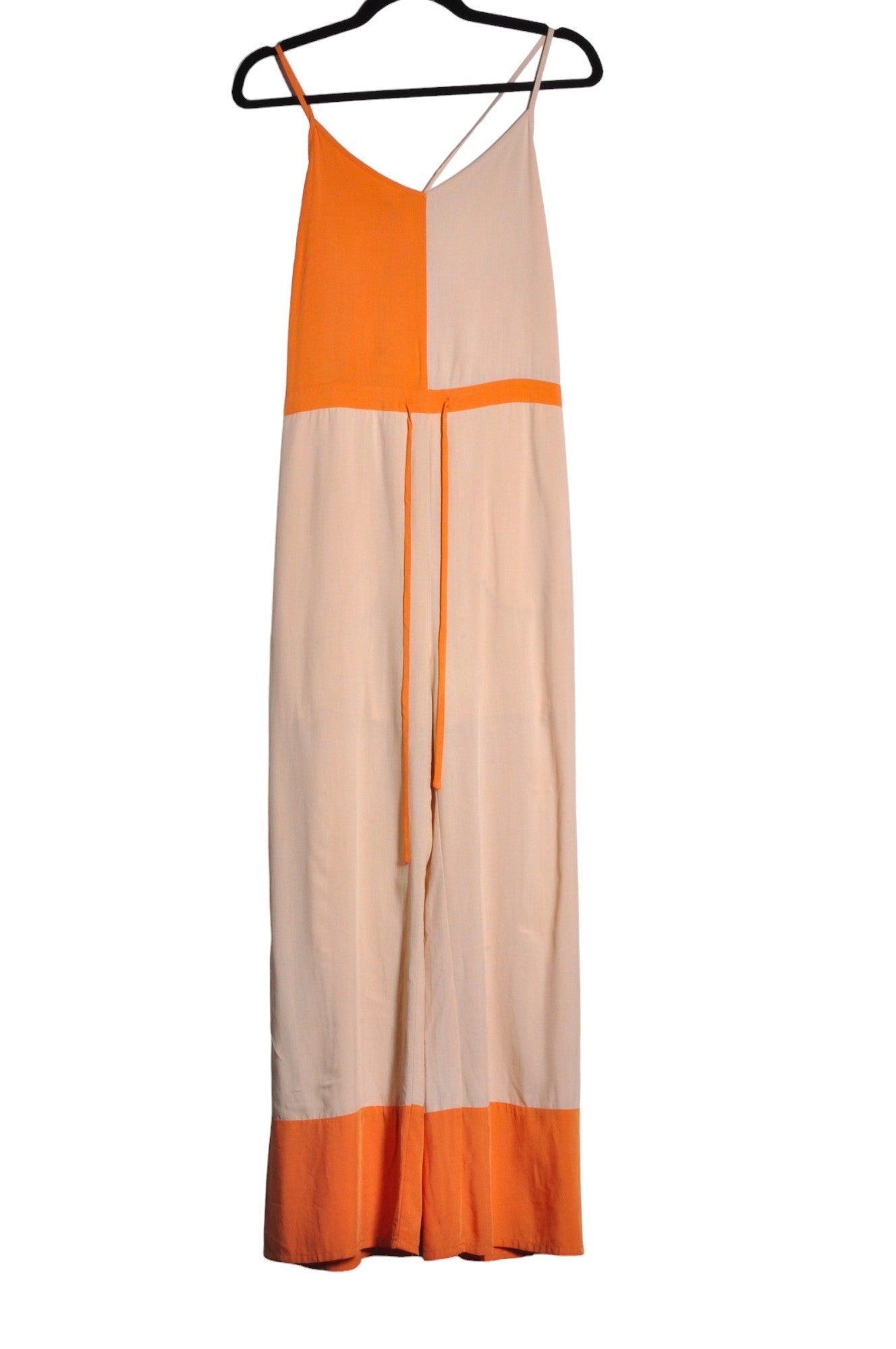 Stylish MYSTREE Women's Orange Regular Fit Maxi Dress - Size S