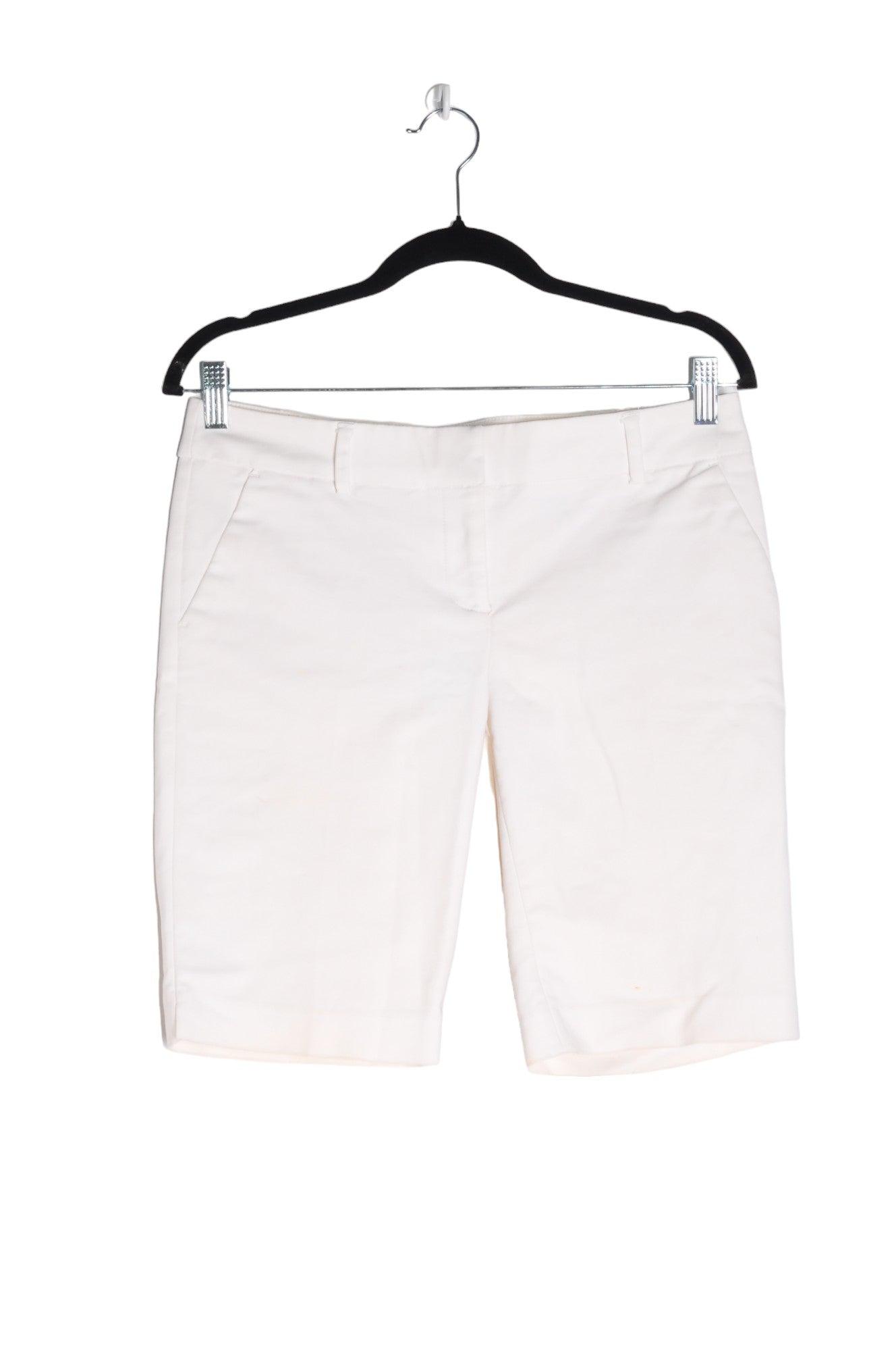 RW&CO Women's White Classic Regular Fit Knee-Length Shorts - Size 4