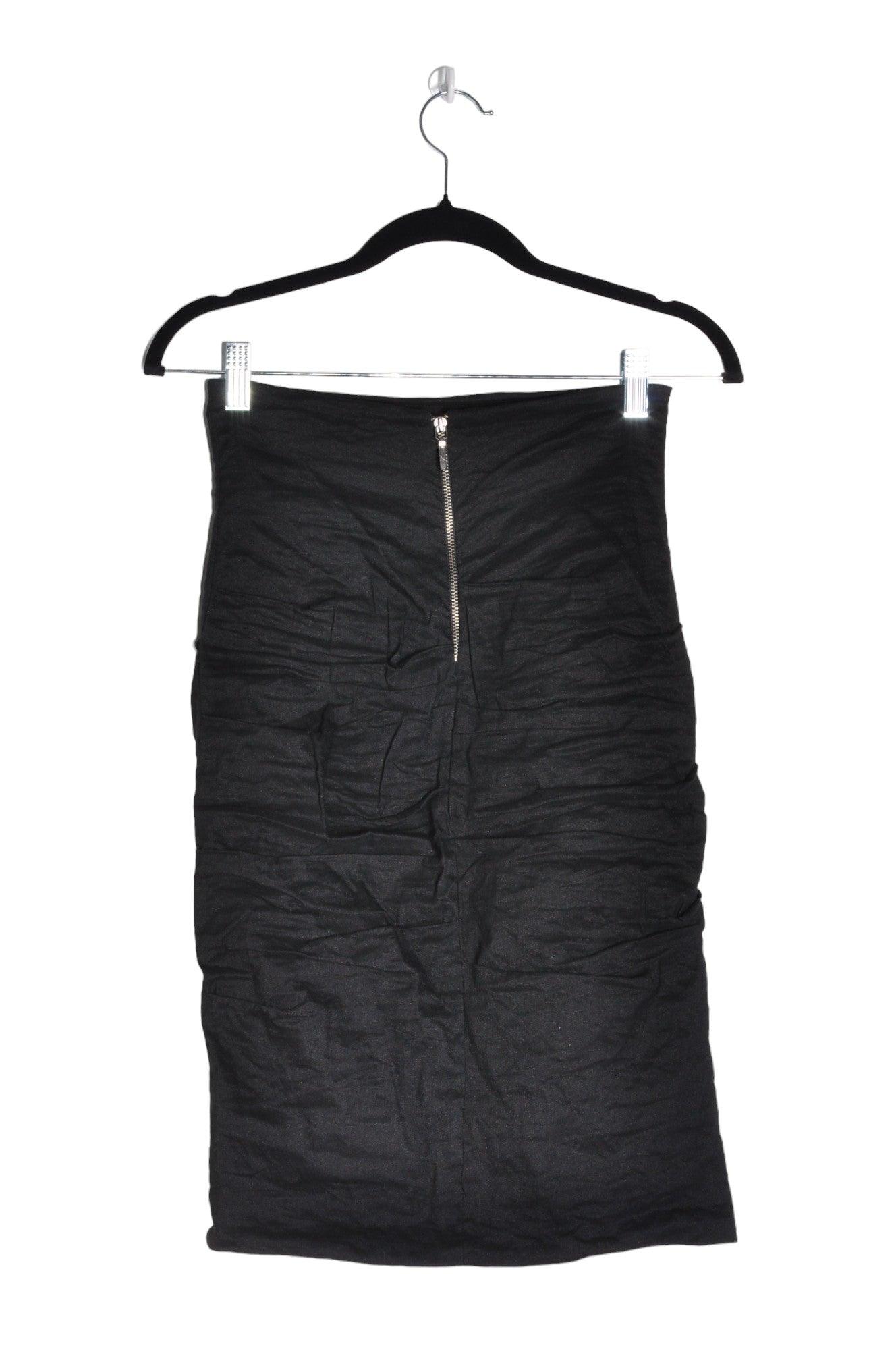 NICOLE MILLER Stylish Women's Casual Black Regular-fit Skirt - Size 6