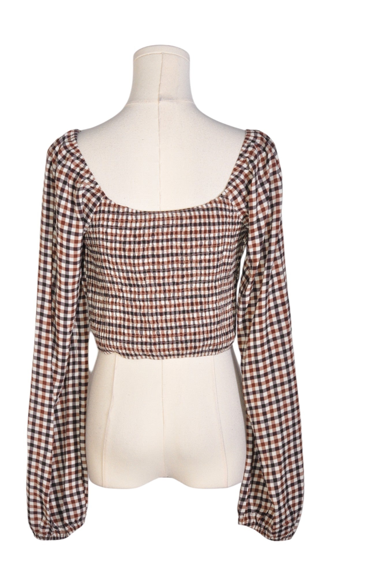BLUENOTES Stylish Brown Regular Fit Women's Crop Tops - Size M