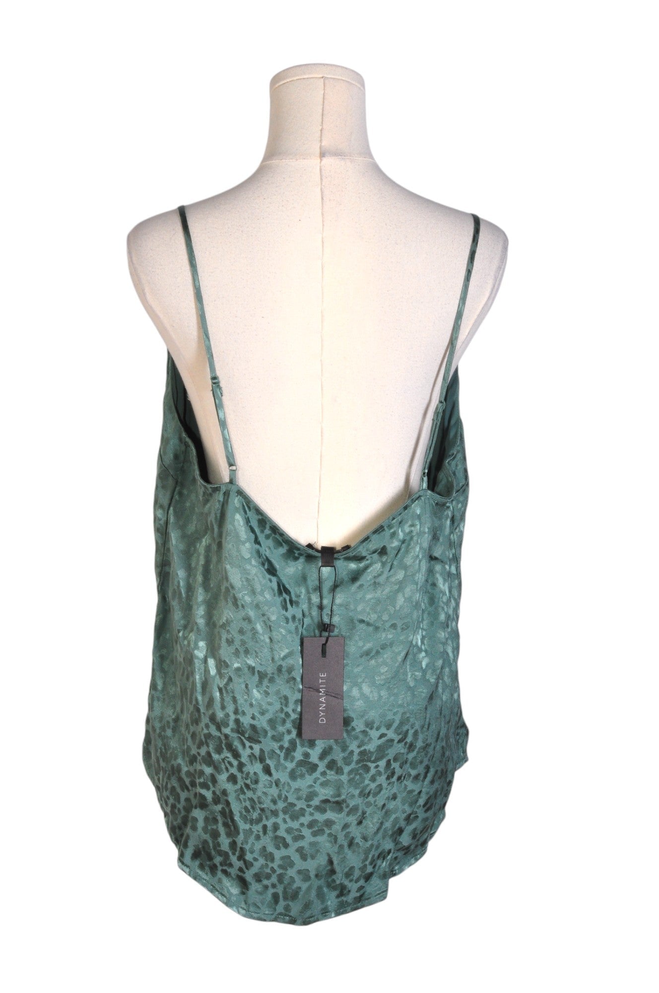 DYNAMITE Stylish Women's Green Silk Regular-Fit Tops - Size L