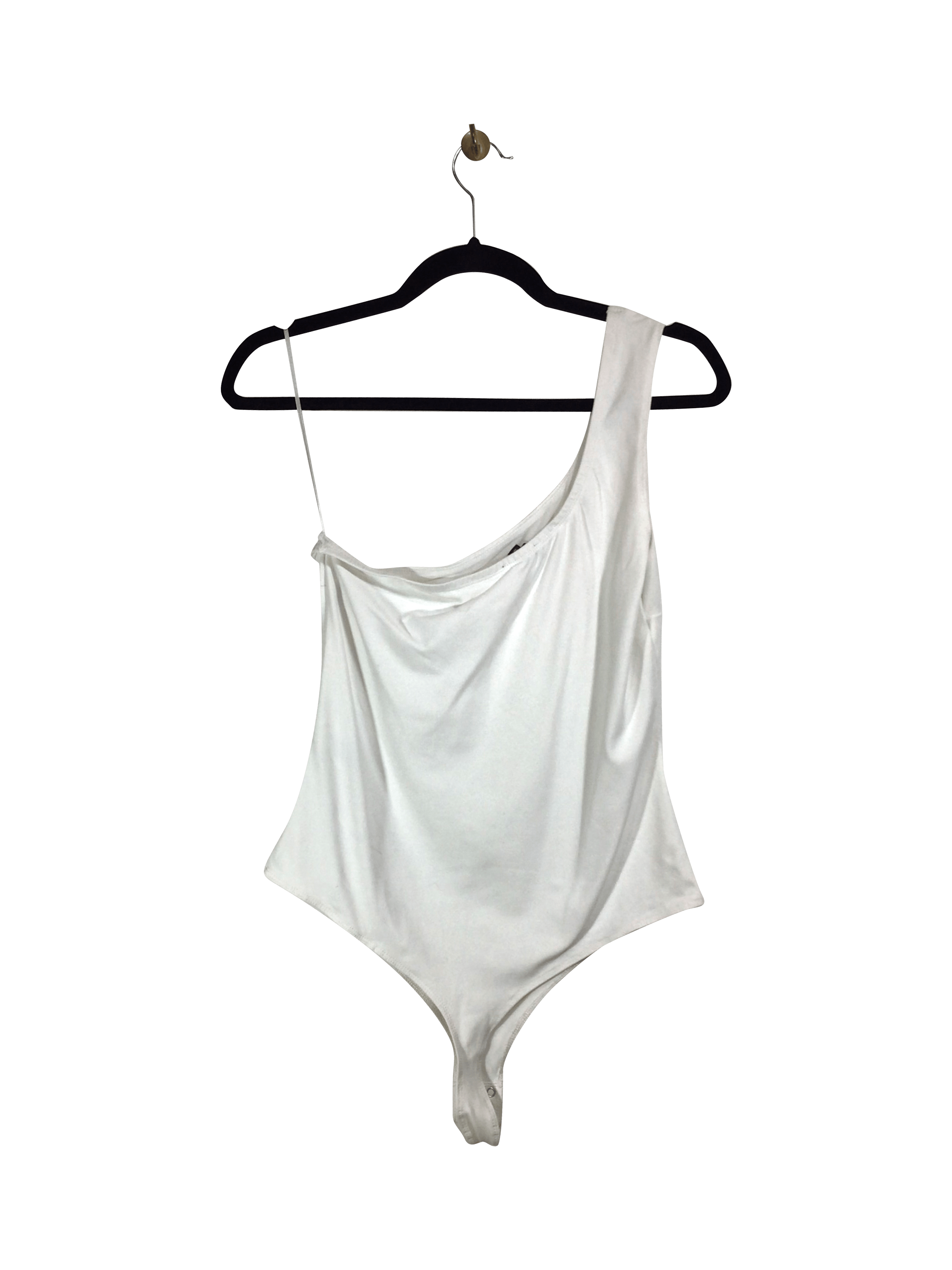 DYNAMITE Stylish Women's White Regular Fit Bodysuit - Size L