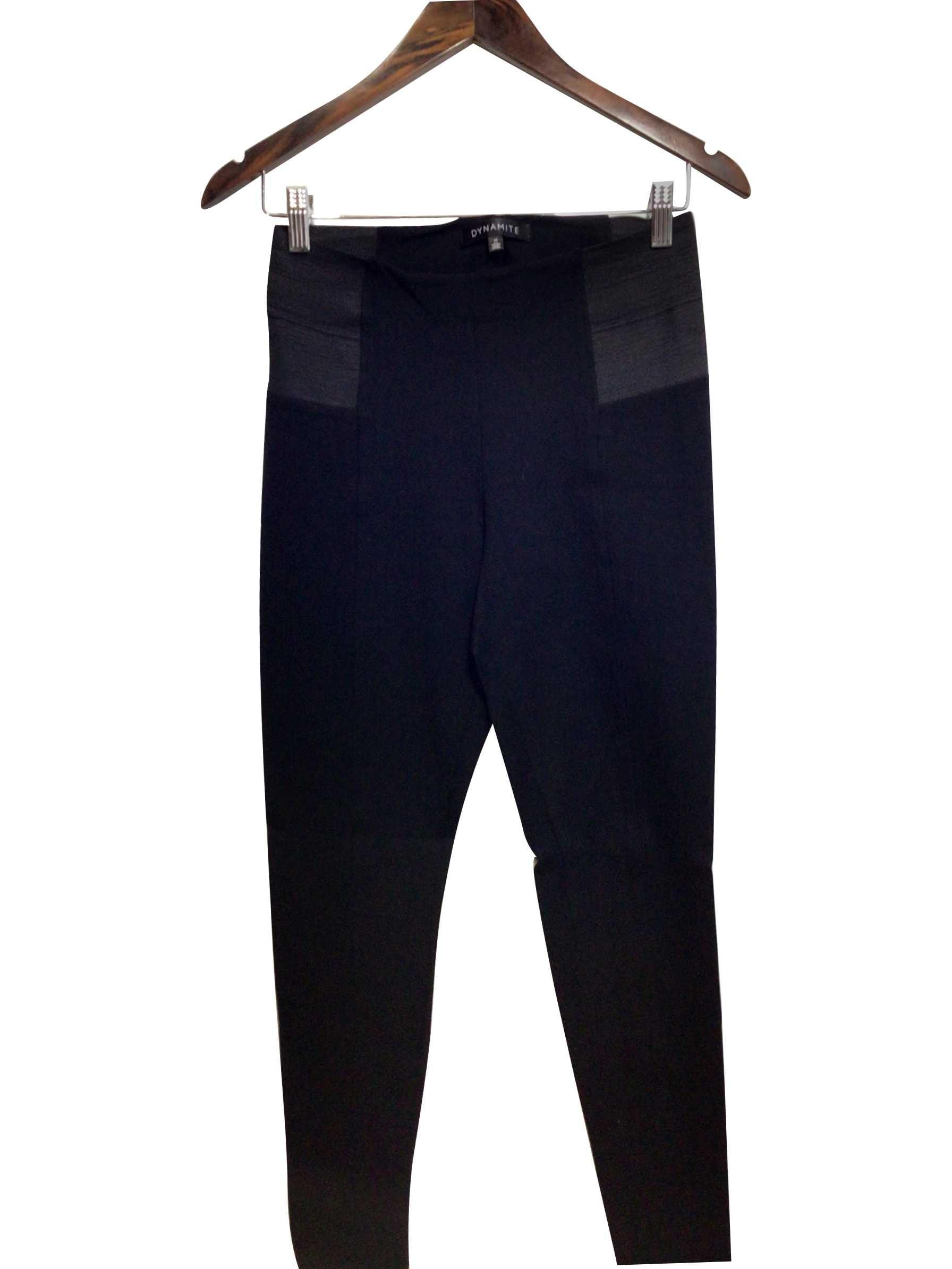 DYNAMITE Stylish Regular Fit Black Pant - Size M