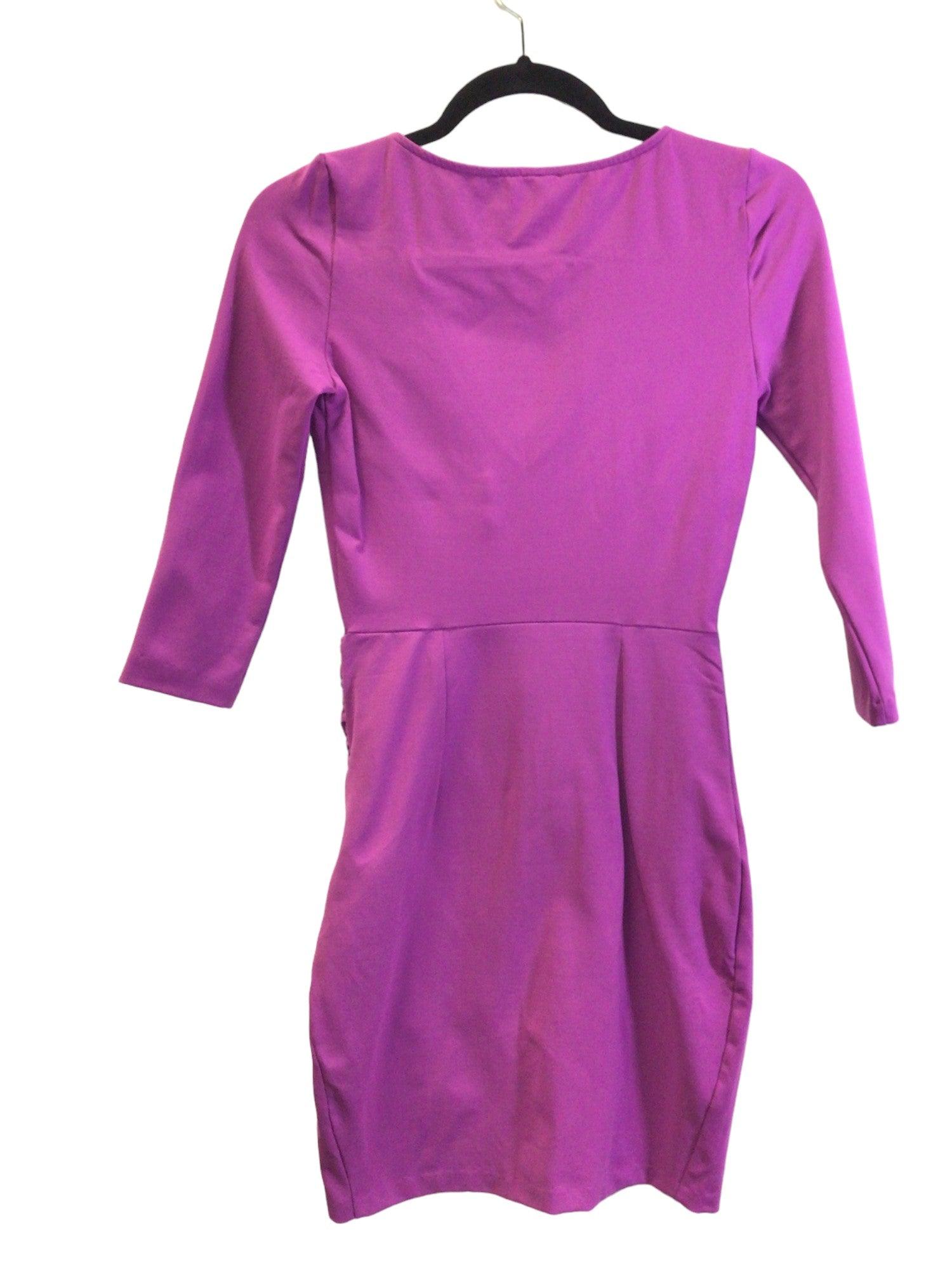 NASTY GAL Women's Stunning Purple Regular-Fit Midi Dress - Size XS