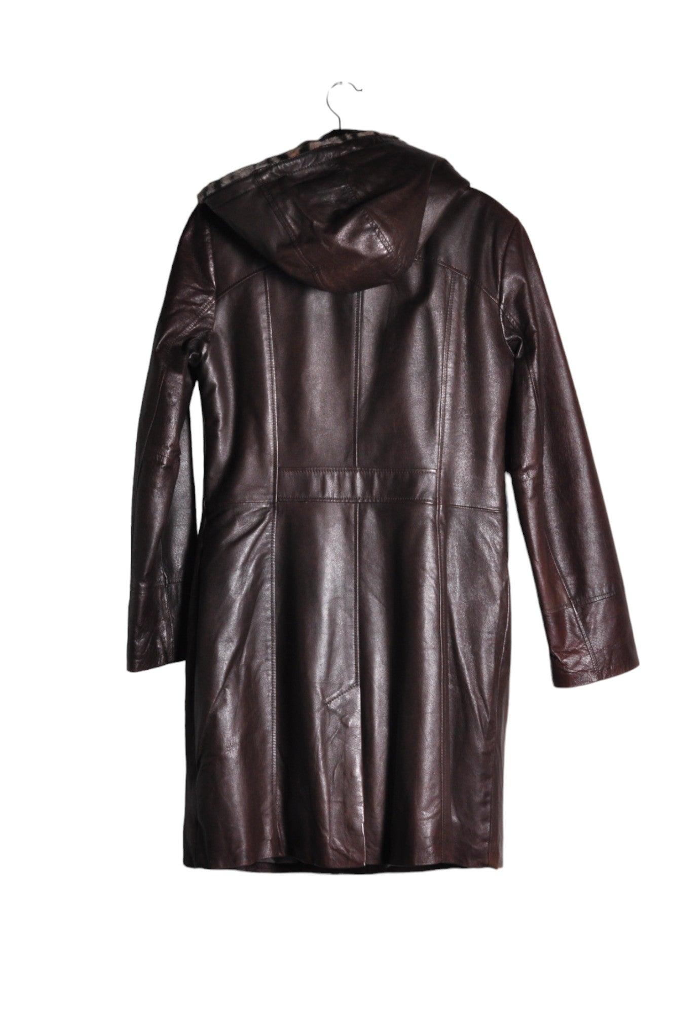 DANIER Stylish Women's Brown Regular-Fit Coat - Size M