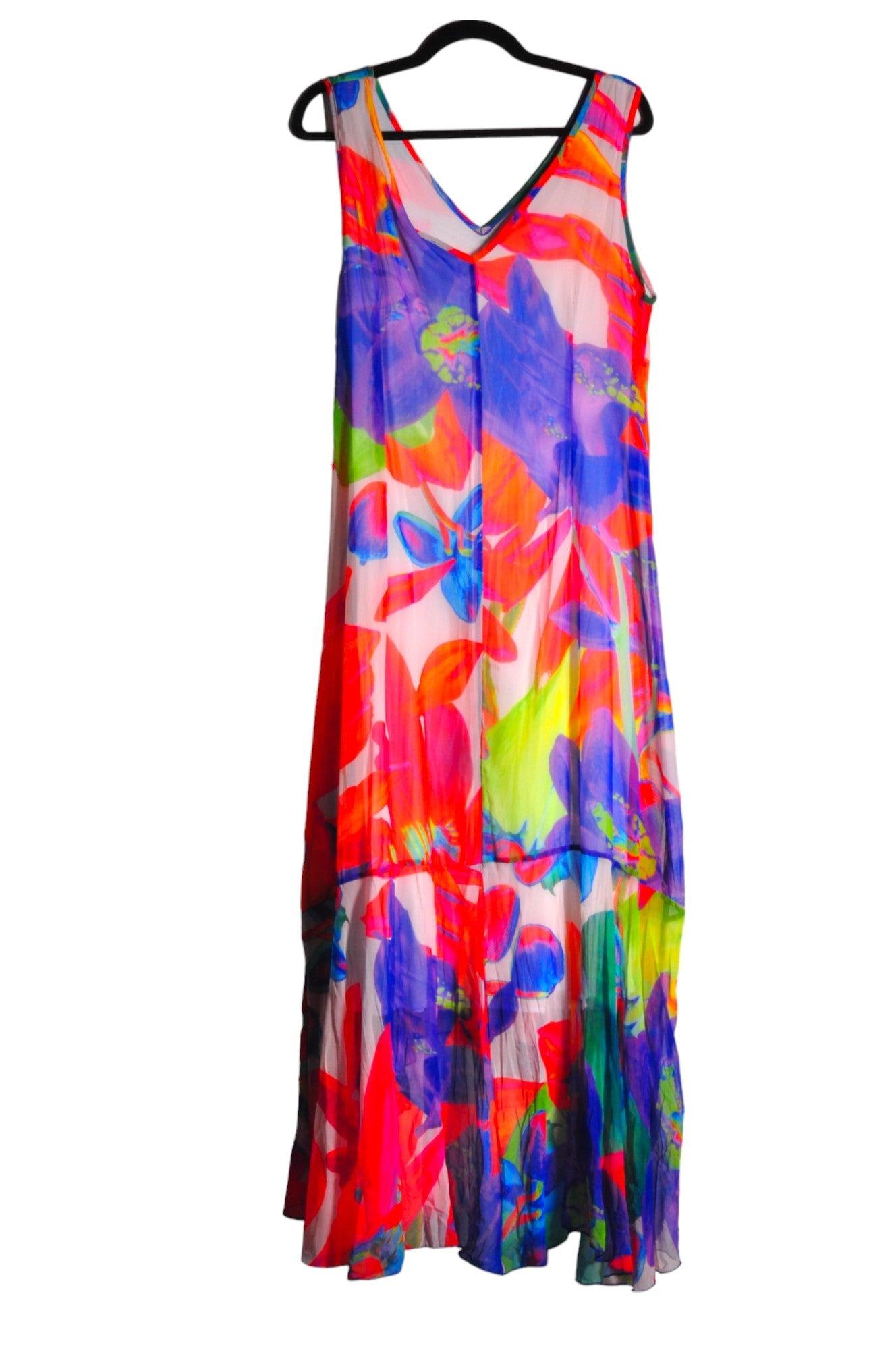 DOLCEZZA Stylish Women's Orange Regular Fit Maxi Dress - Size L