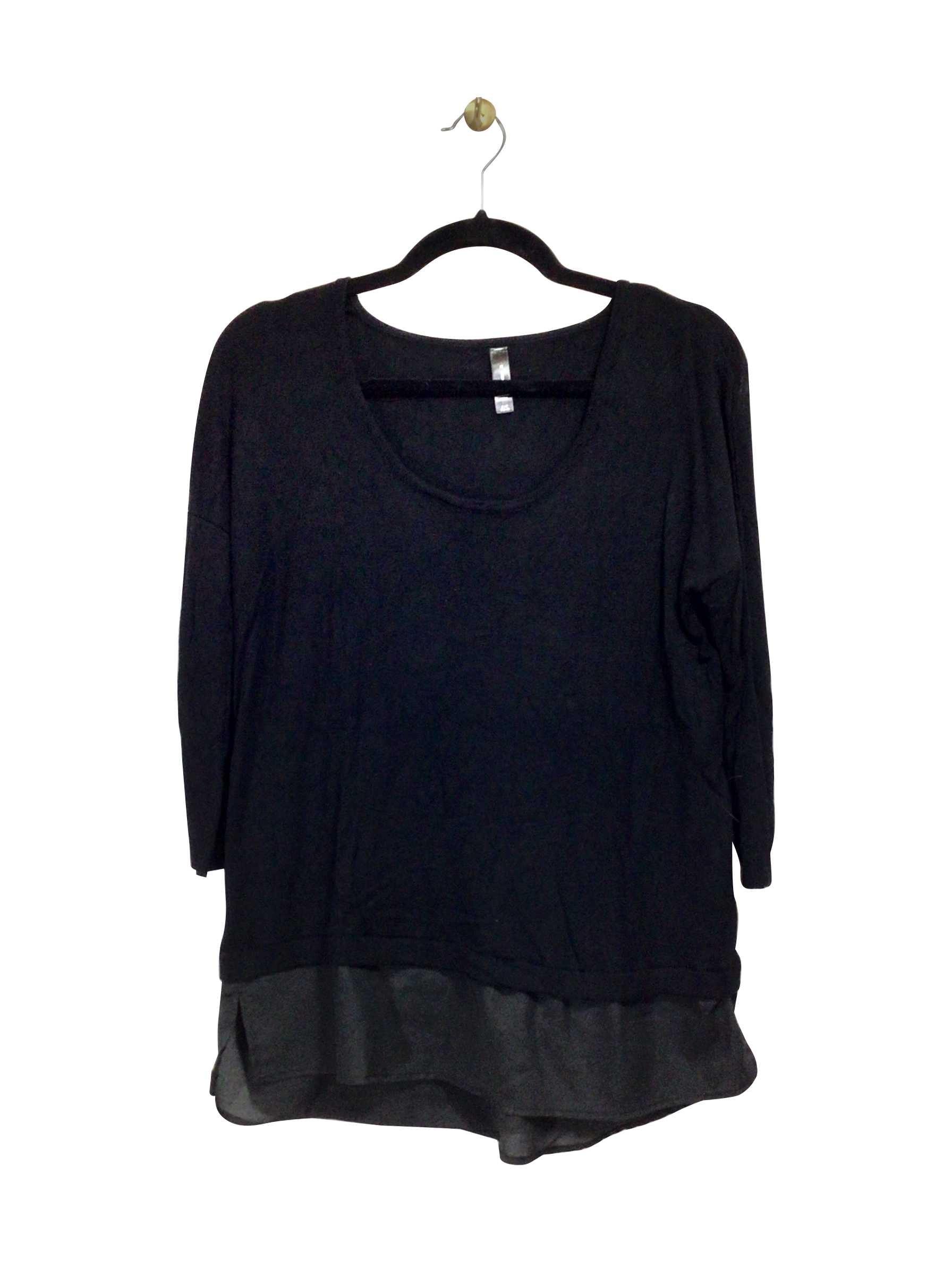 JESS Stylish Regular Fit Black Blouse - Size S