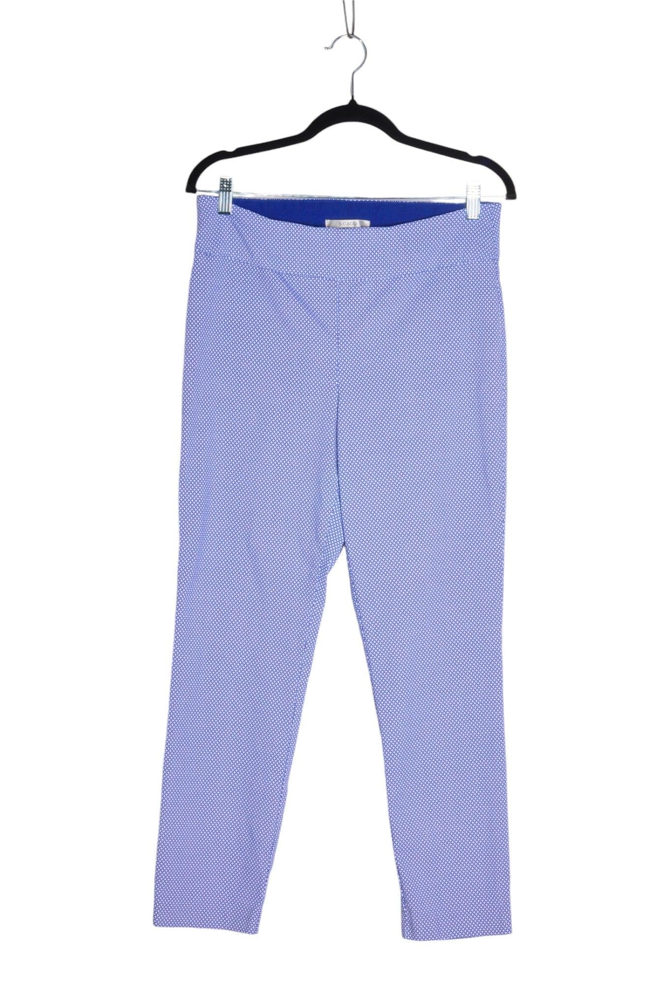 S.C. & CO. Stylish Blue Regular Fit Women's Work Pants - Size 14