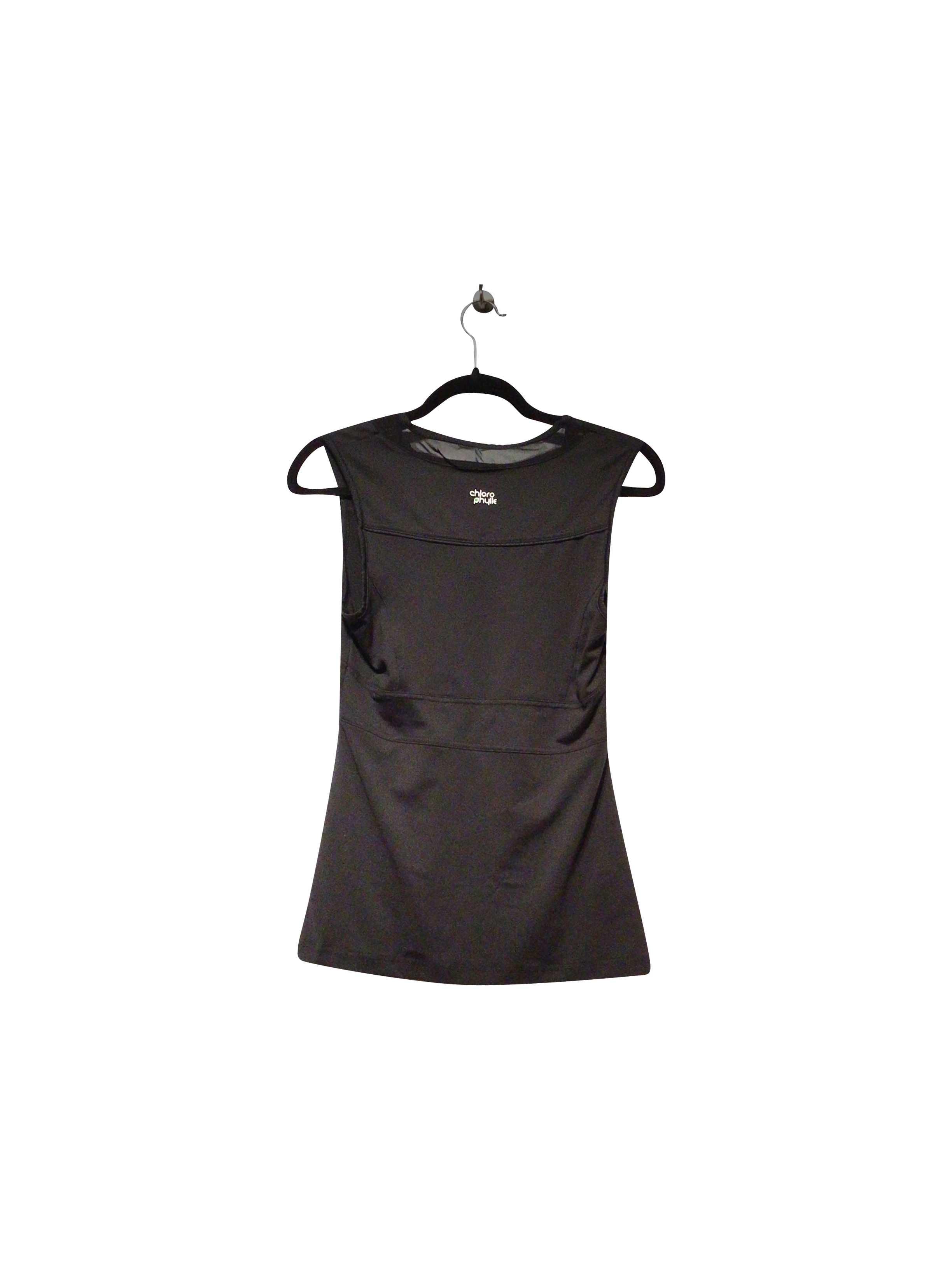 CHLOROPHYLLE Stylish Regular Fit Sleeveless Black Blouse - XS