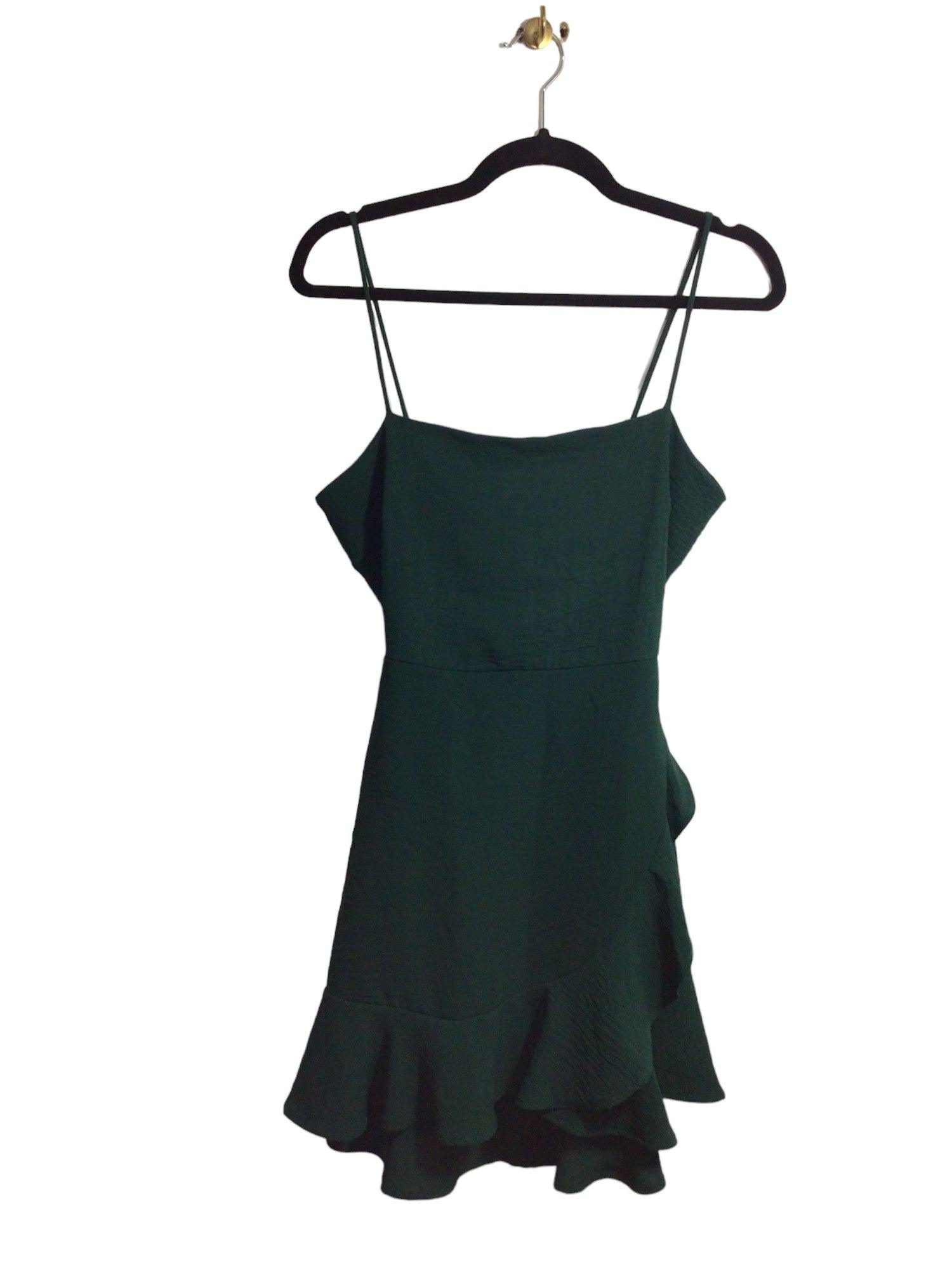 CHICO'S Stylish Green Regular-Fit Women's Shift Dress - Size S