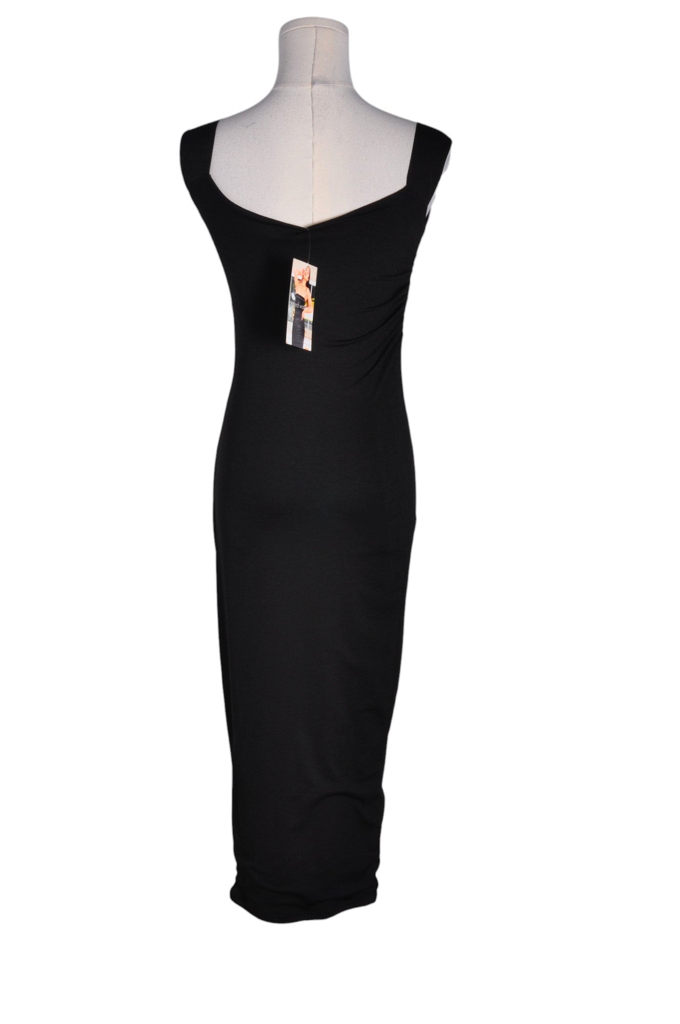 NAKED WARDROBE Stylish Women's Bodycon Dress in Black, Regular Fit - Size M