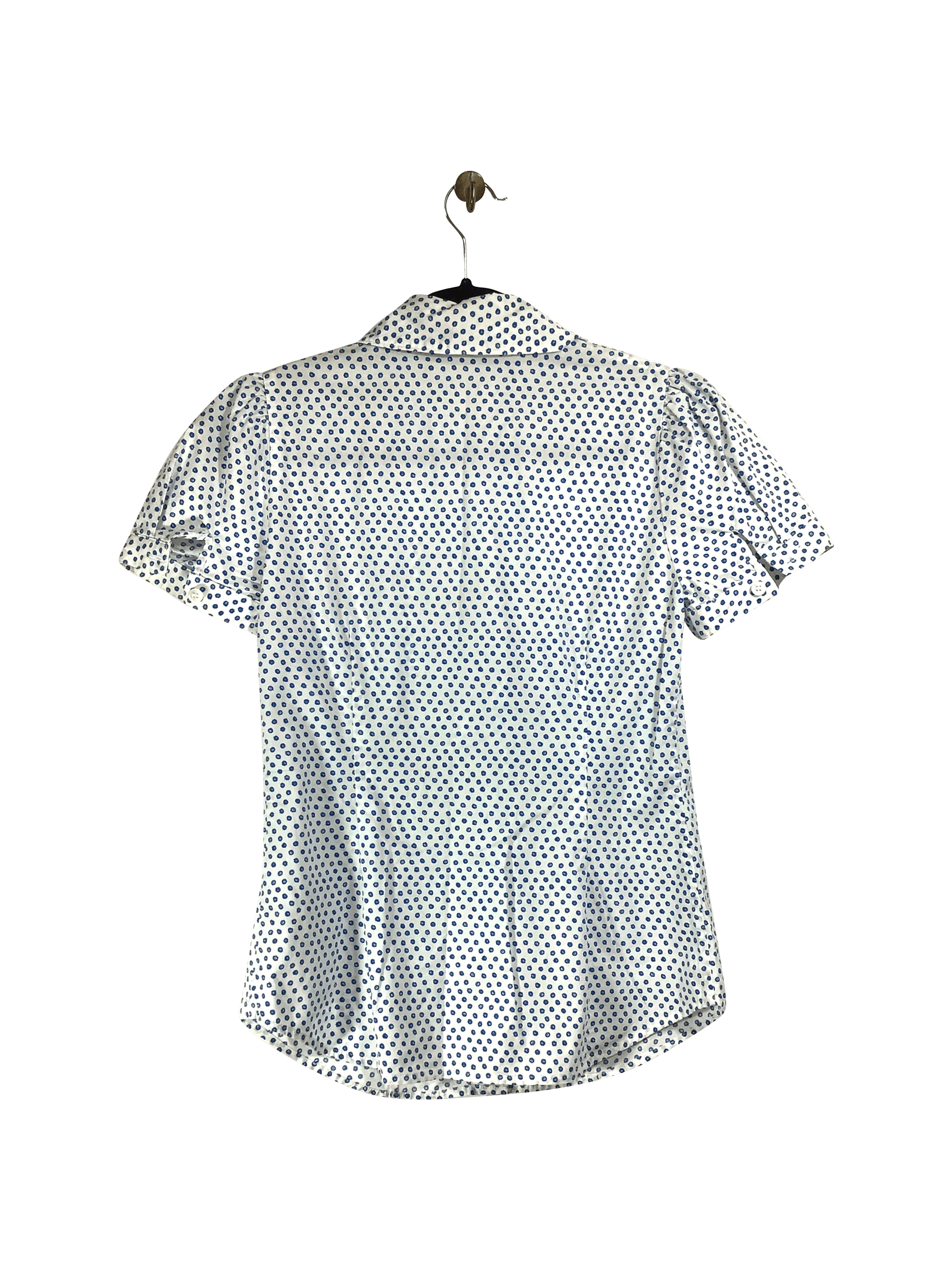 CLUB MONACO Stylish White Button-down Top in Regular Fit - XS