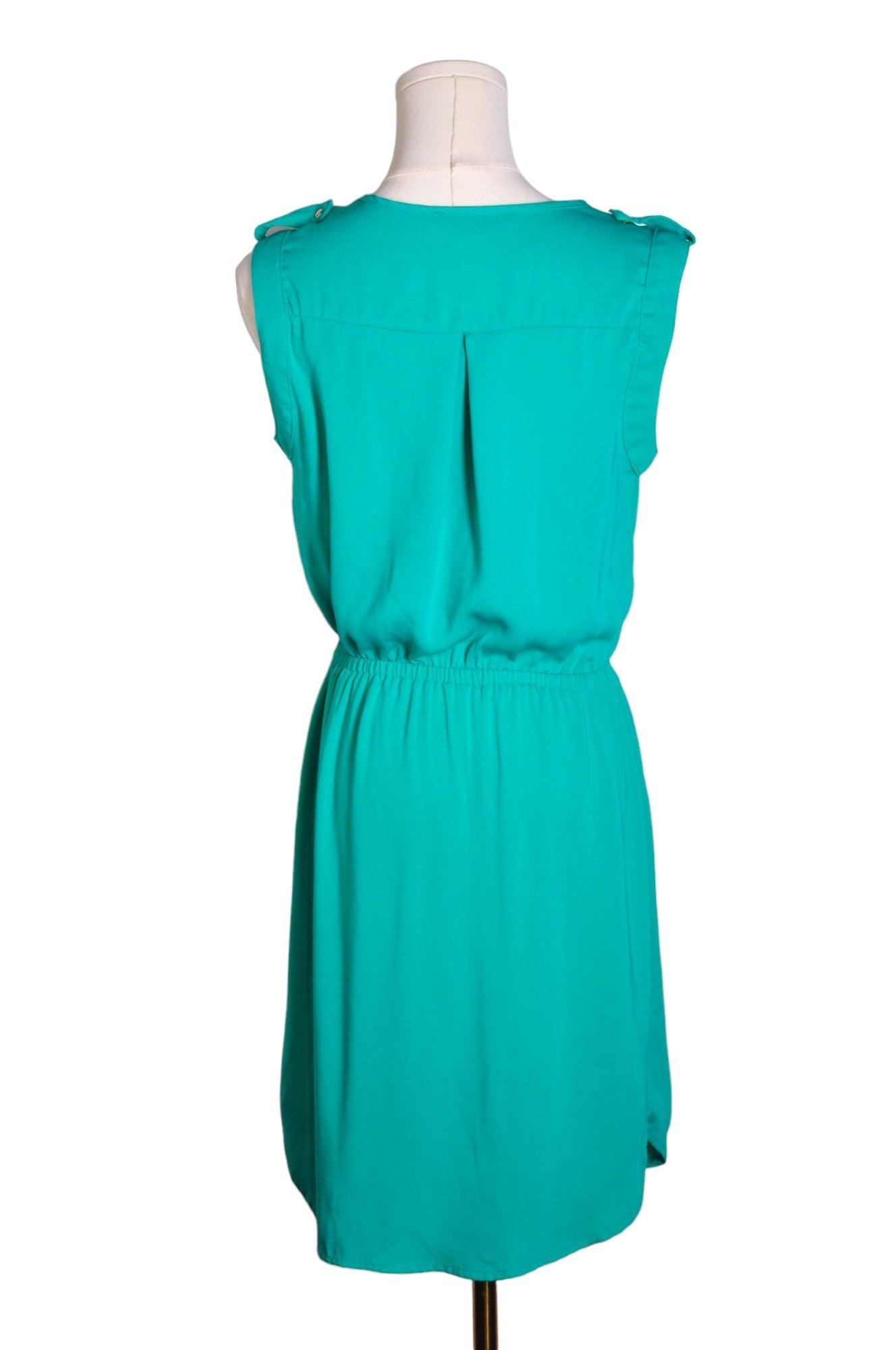 DYNAMITE Stylish Women's Green Wrap Dress - Regular Fit, Size XS