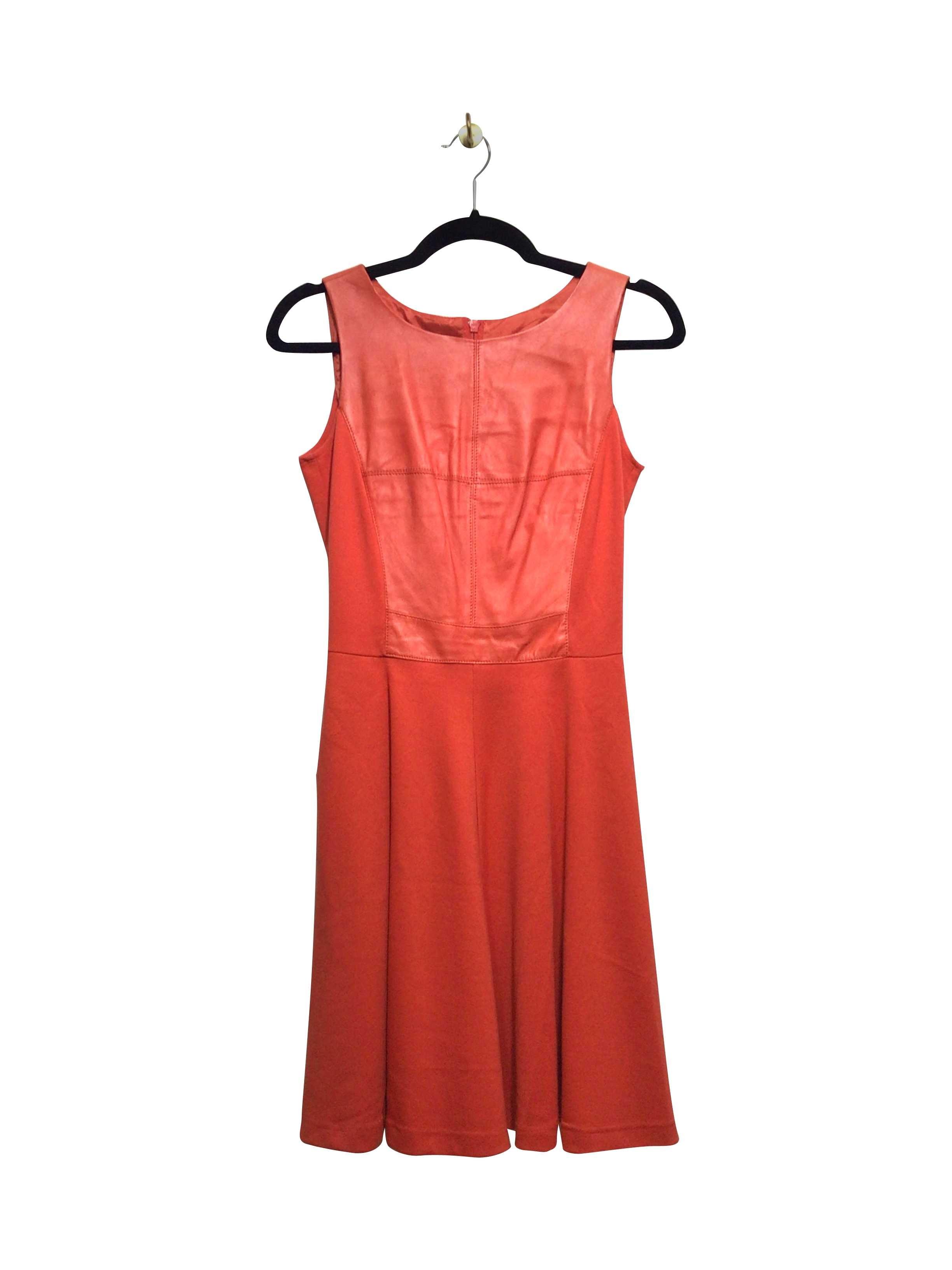 DANIER Stunning Orange Regular Fit Shift Dress - Size 2