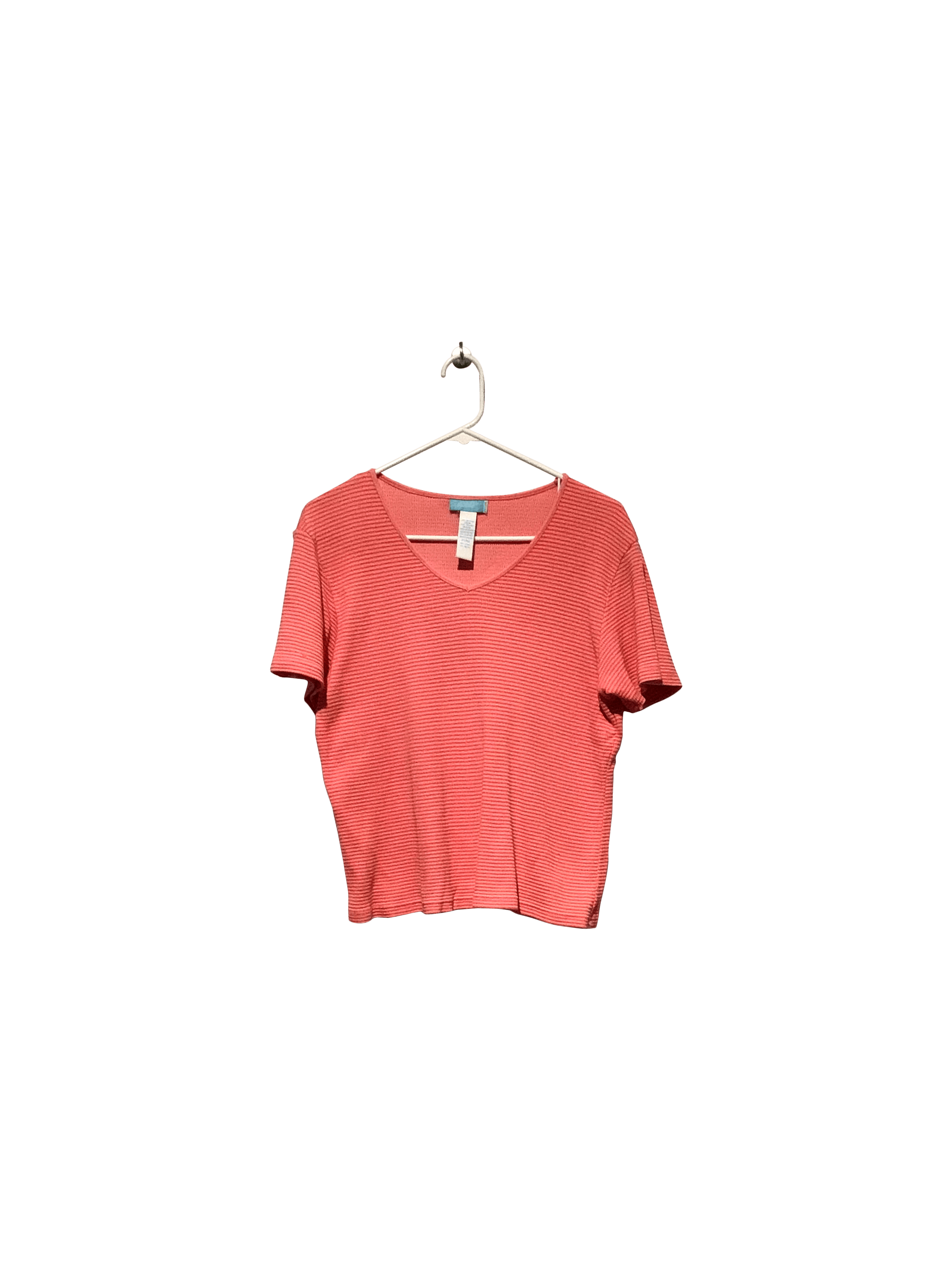 Stylish Orange Short-Sleeved Top by Jennifer Moore (S)