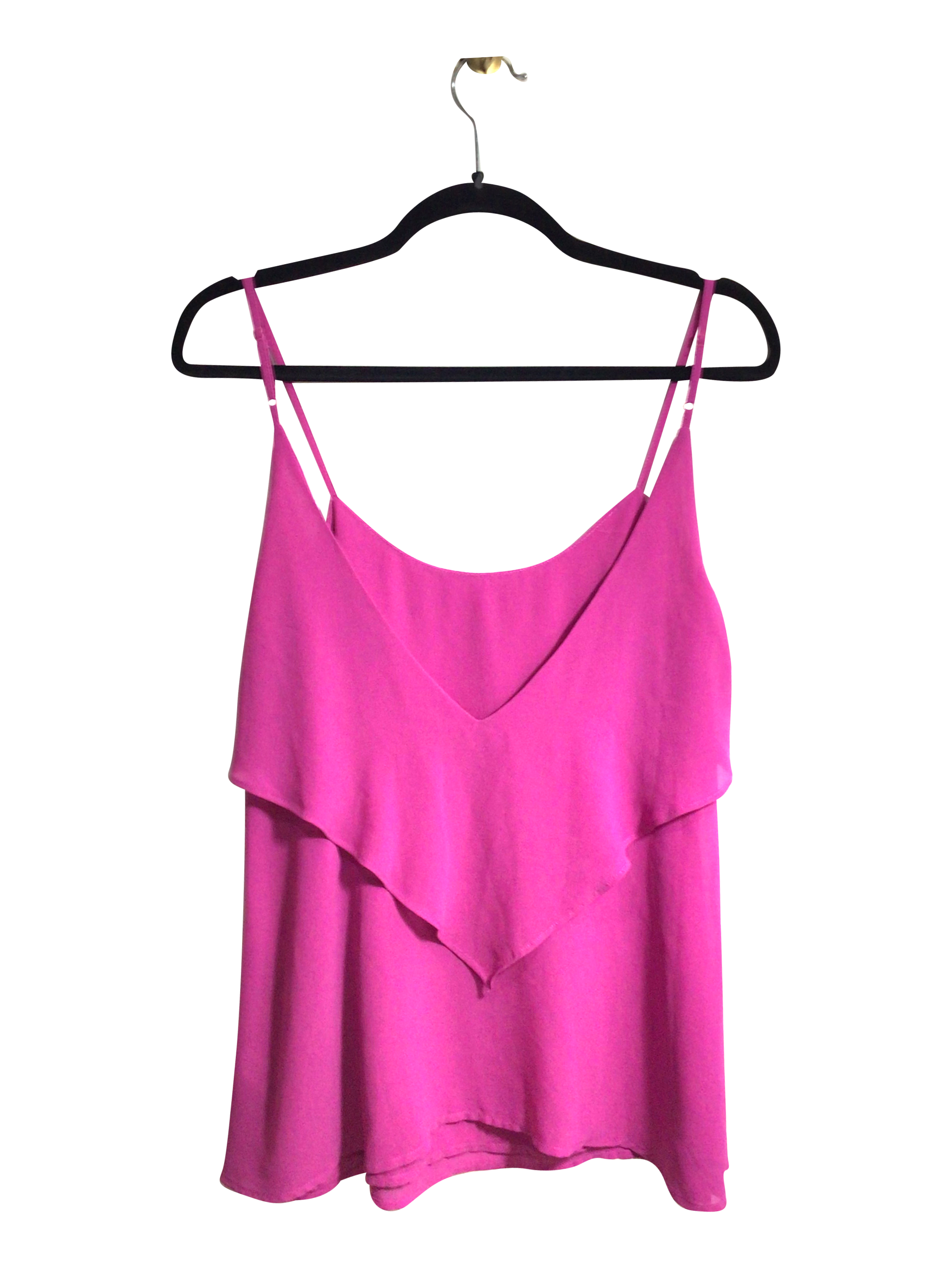 NAKED ZEBRA Stylish Pink Regular-Fit Women's Blouse - Size L